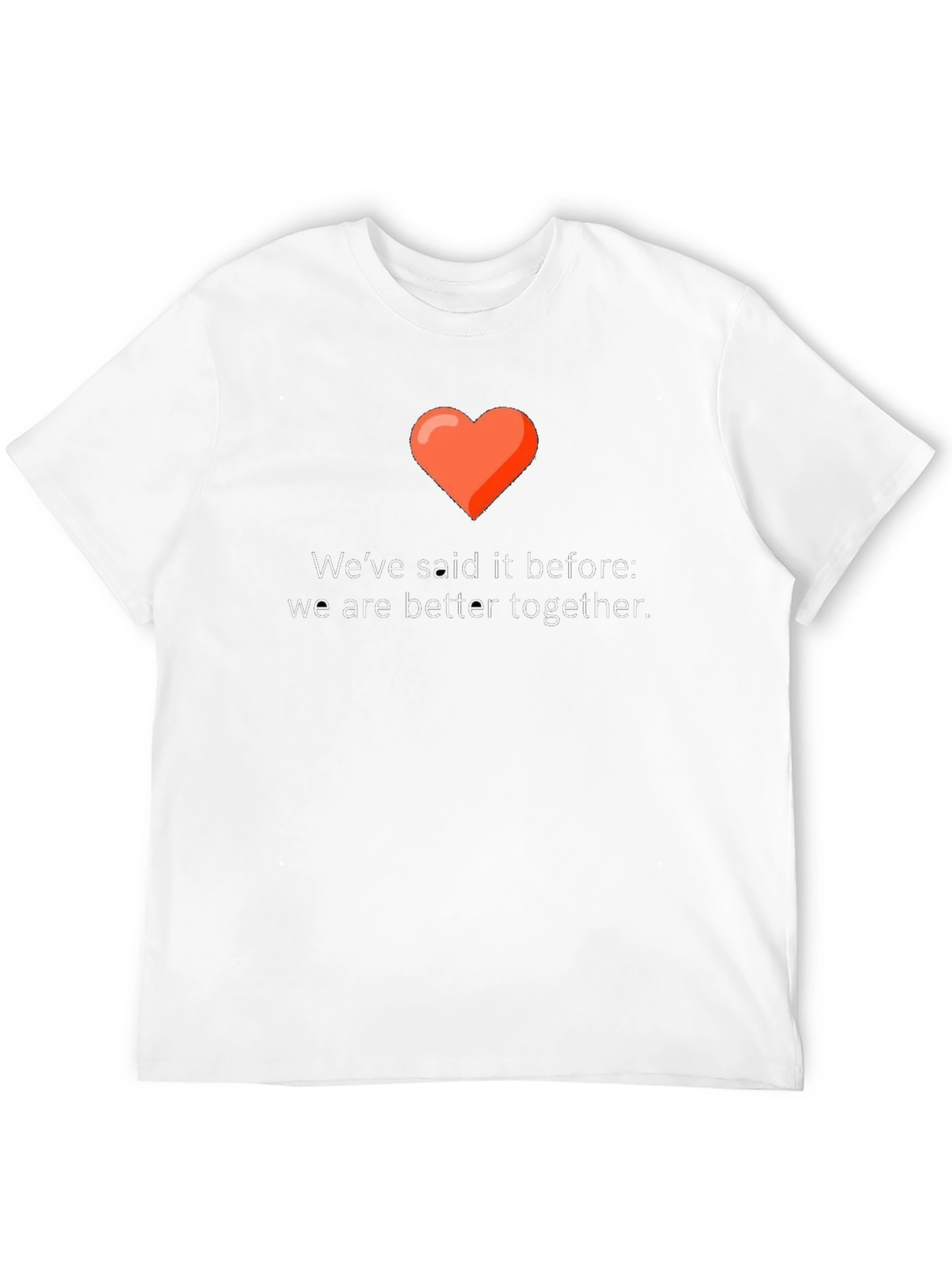Better Together Graphic Tee - Love & Unity Design