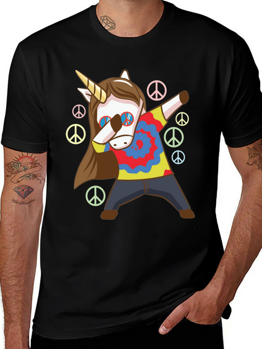 Unicorn Dab T-Shirt: Hippie Peace Style