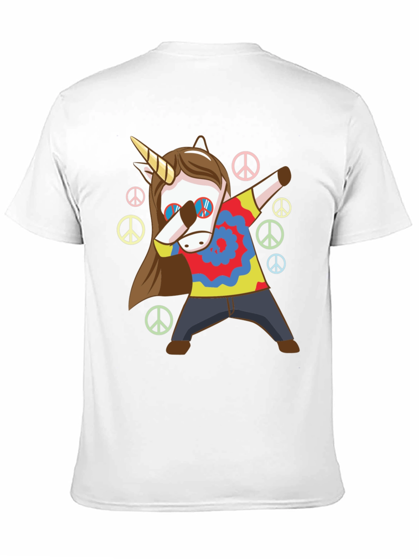 Unicorn Dab T-Shirt: Hippie Peace Style