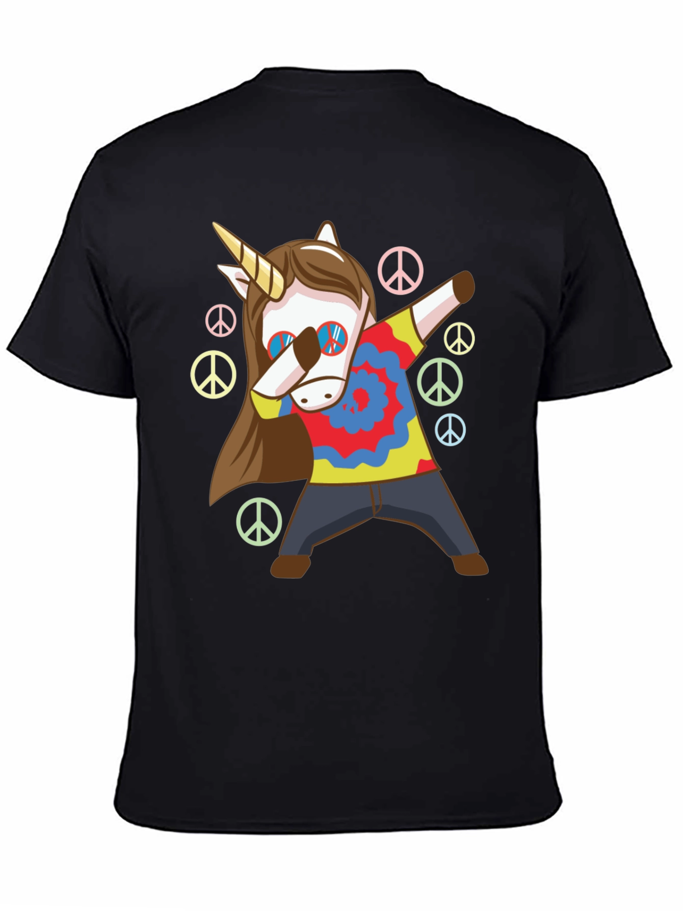Unicorn Dab T-Shirt: Hippie Peace Style