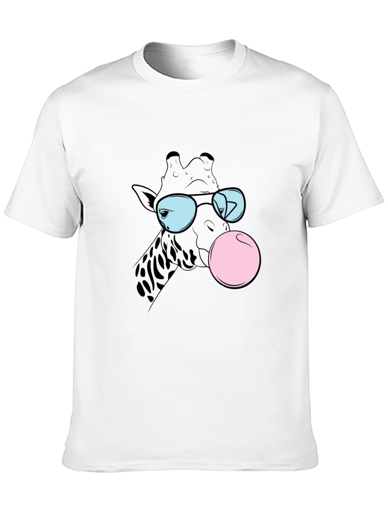 Cool Giraffe Bubble Gum Graphic Tee
