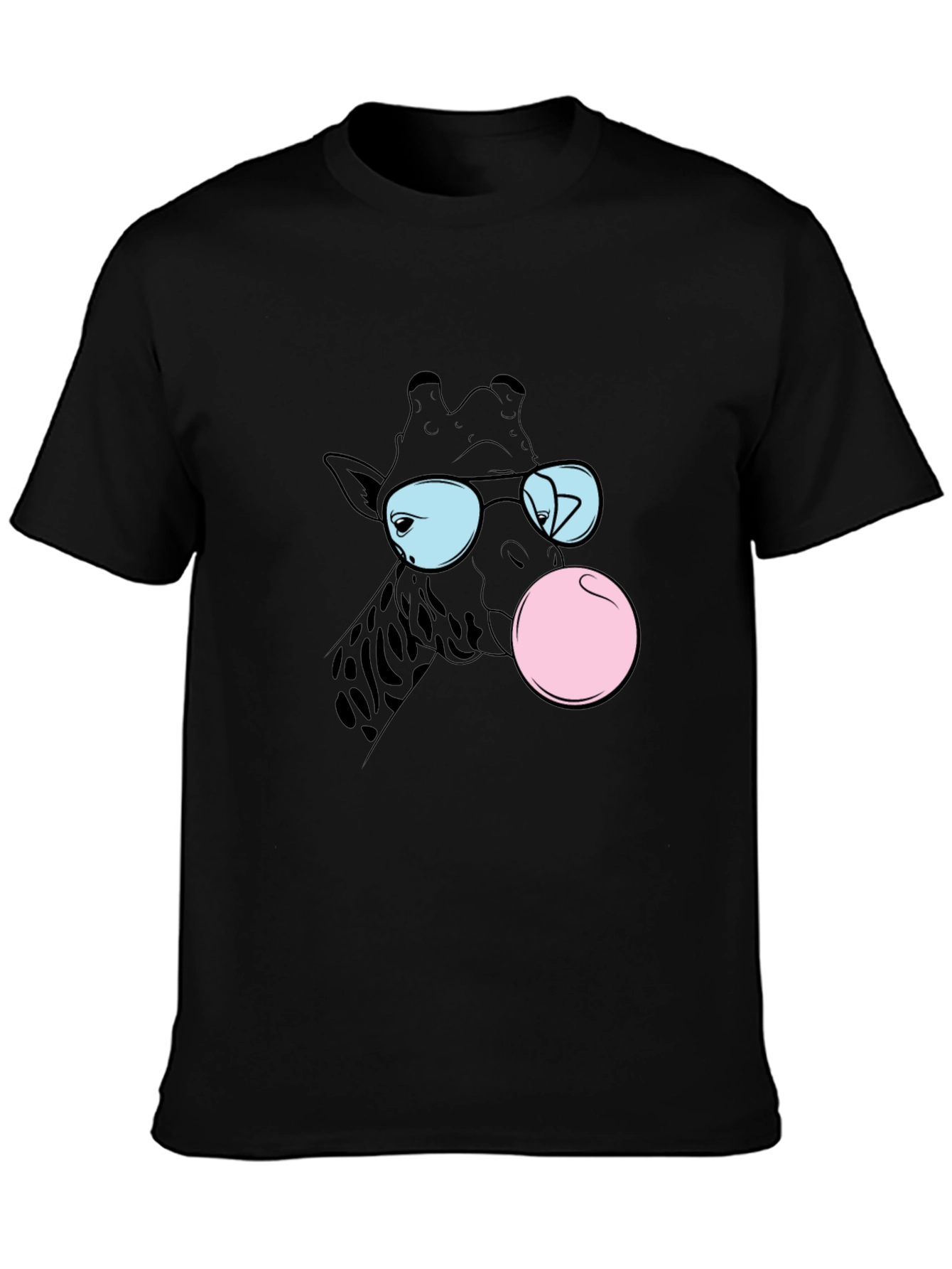 Cool Giraffe Bubble Gum Graphic Tee