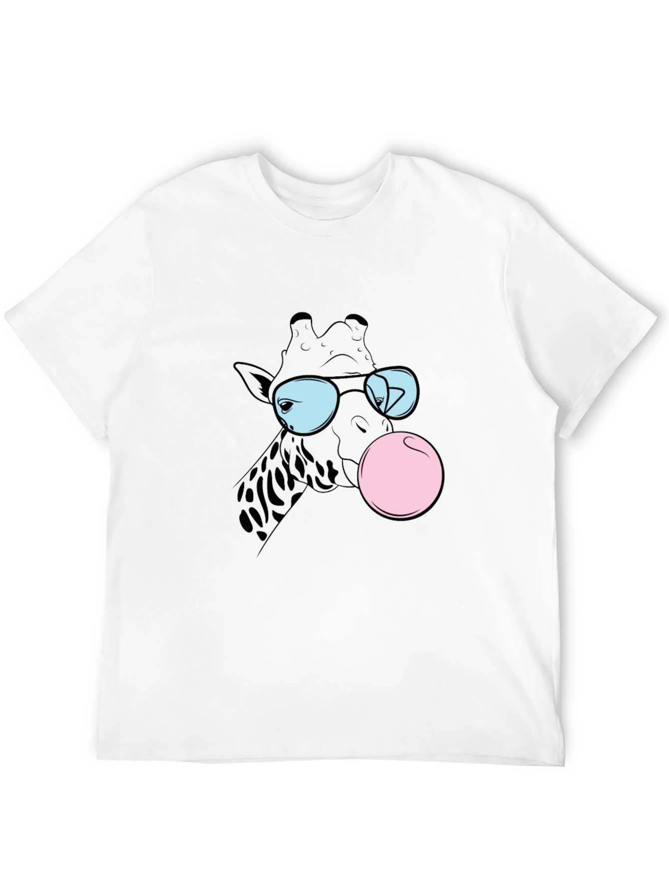 Cool Giraffe Bubble Gum Graphic Tee