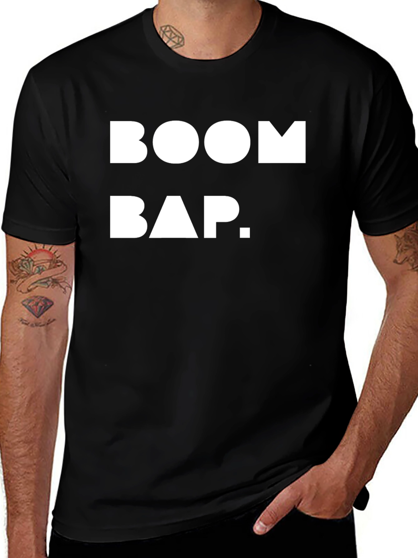 Boom Bap Black T-Shirt - Hip Hop Style