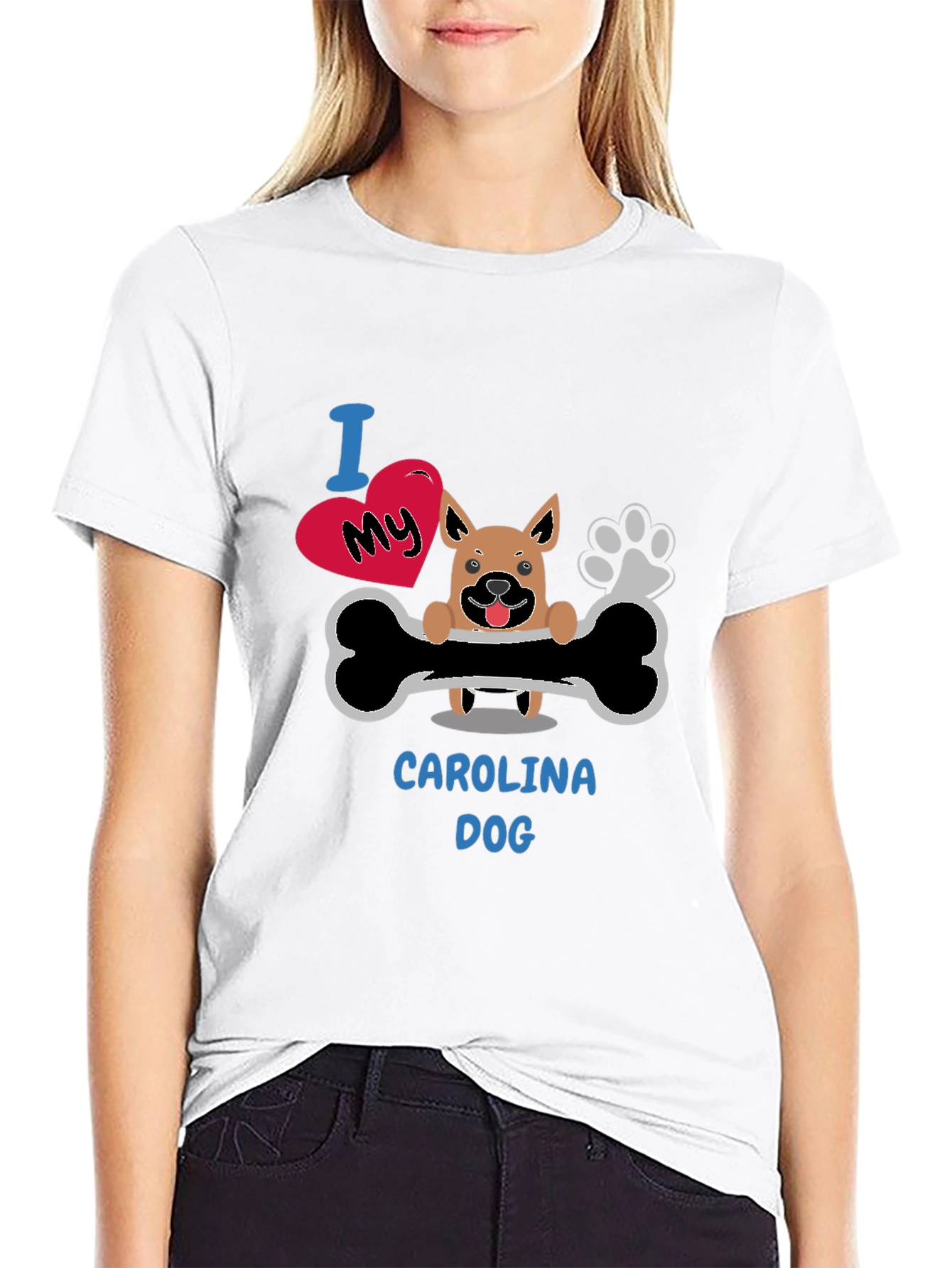 I Love My Carolina Dog T-Shirt