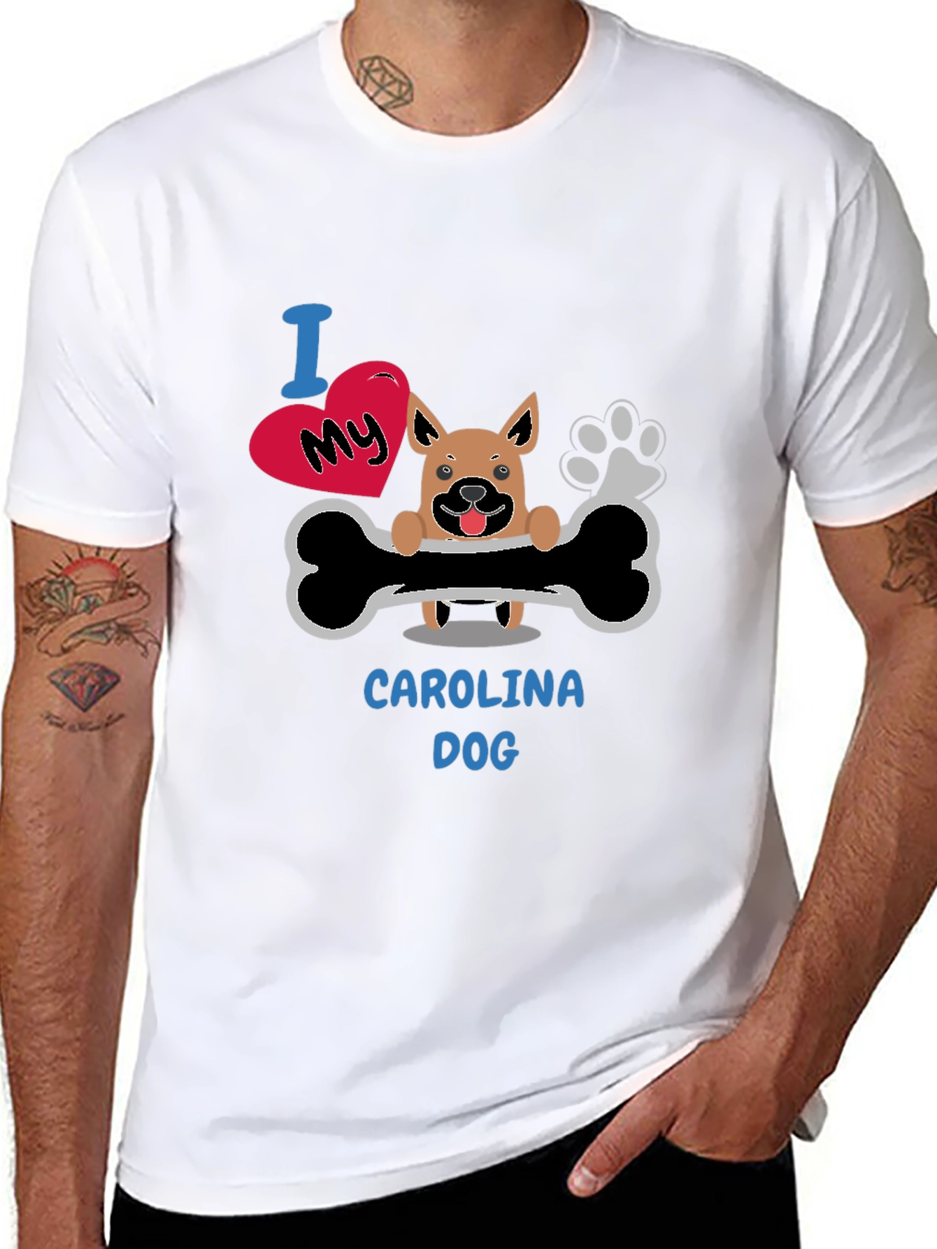 I Love My Carolina Dog T-Shirt