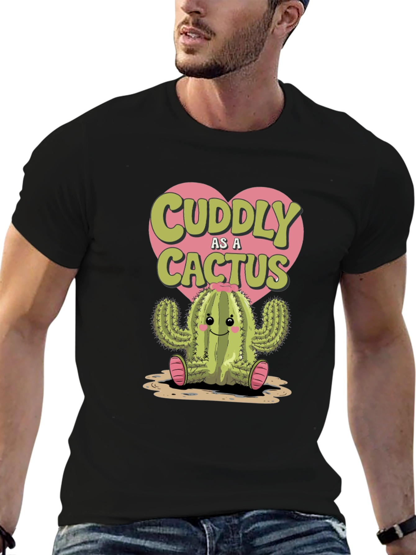 Cuddly Cactus Graphic Tee - Soft & Stylish