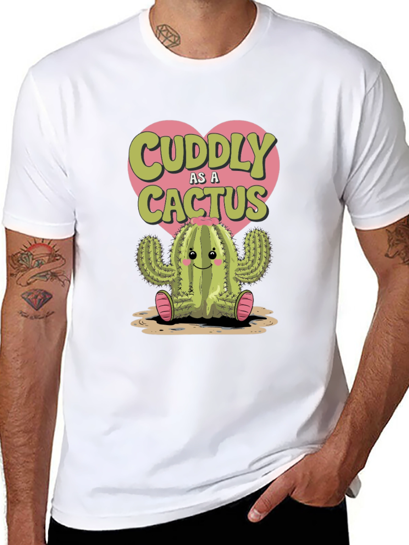 Cuddly Cactus Graphic Tee - Soft & Stylish