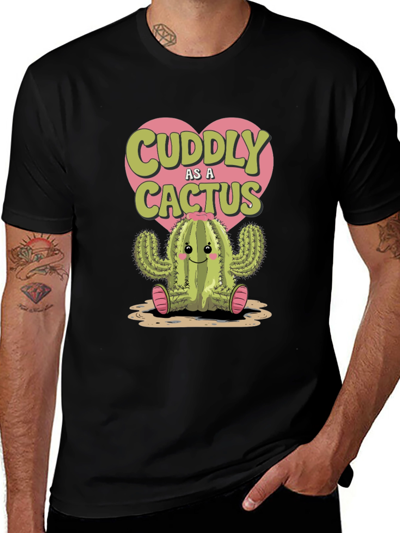 Cuddly Cactus Graphic Tee - Soft & Stylish