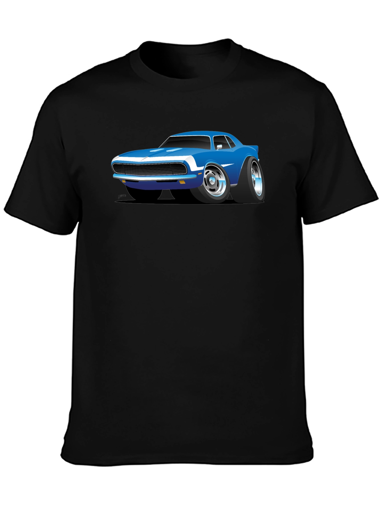 Cartoon Car Graphic T-Shirt