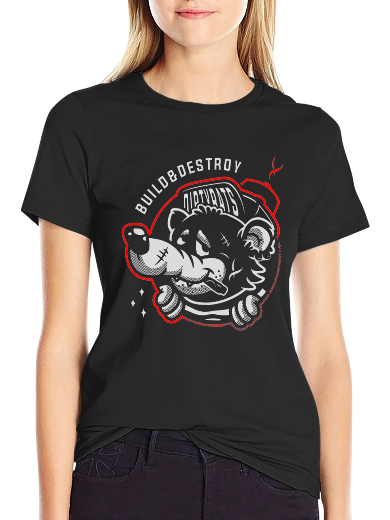 Build & Destroy Dirty Rats Graphic T-Shirt