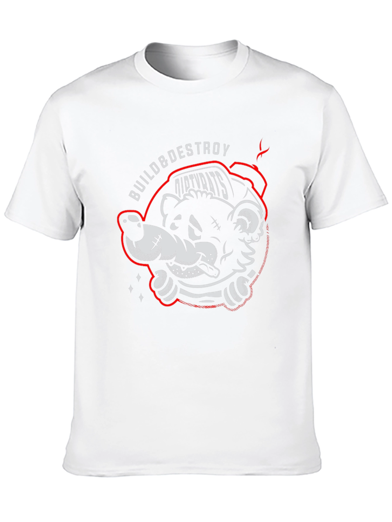 Build & Destroy Dirty Rats Graphic T-Shirt