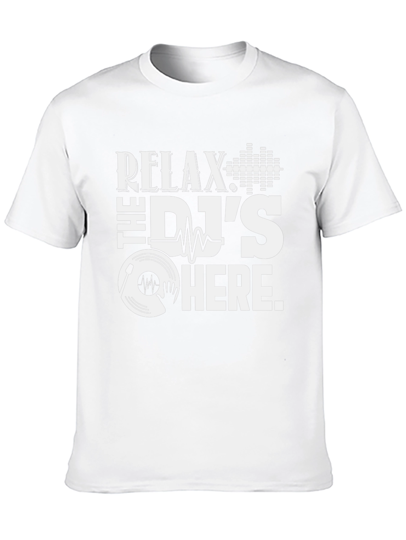 Relax The DJs Here Black T-Shirt