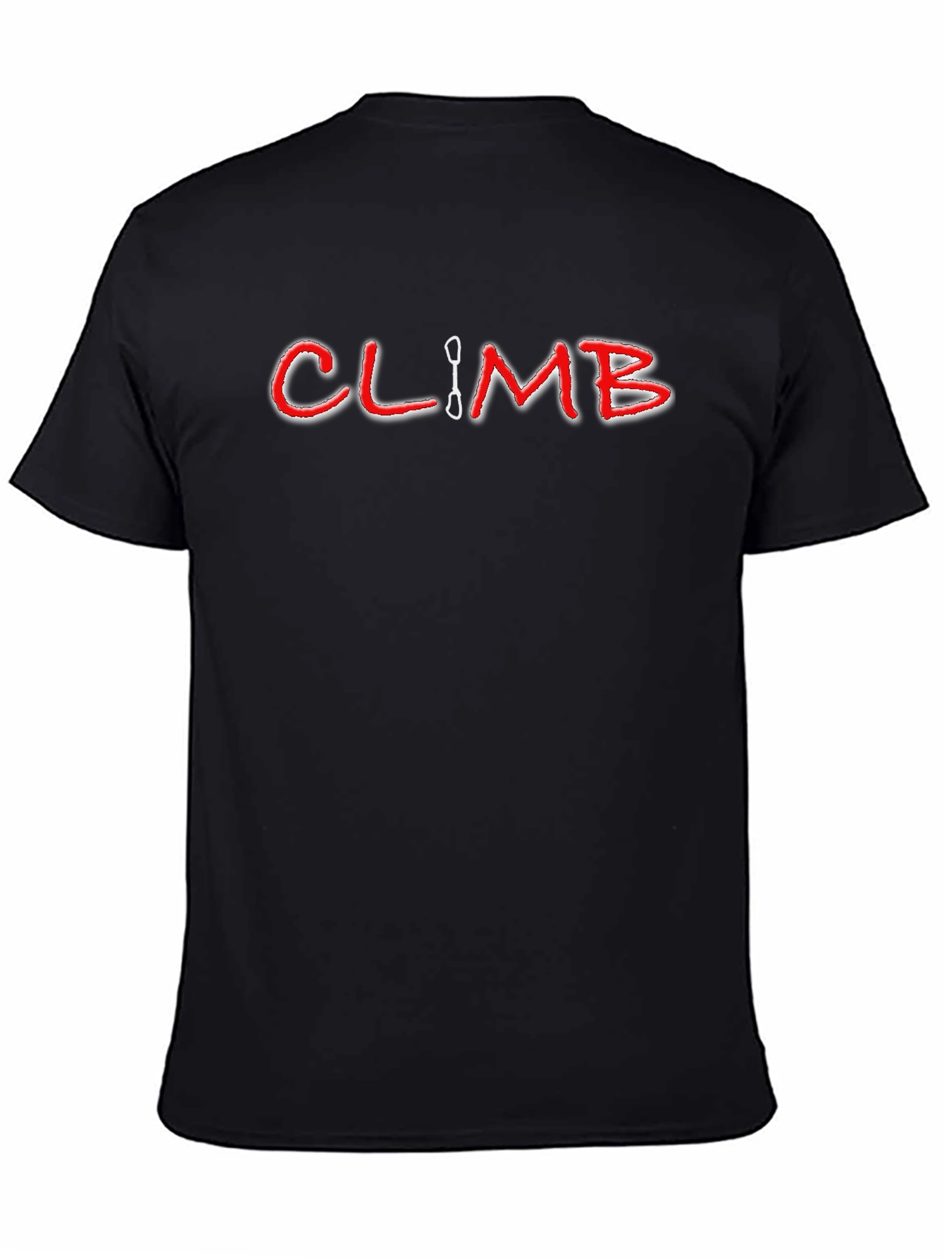 Climb Graphic T-Shirt - Black Crew Neck Tee