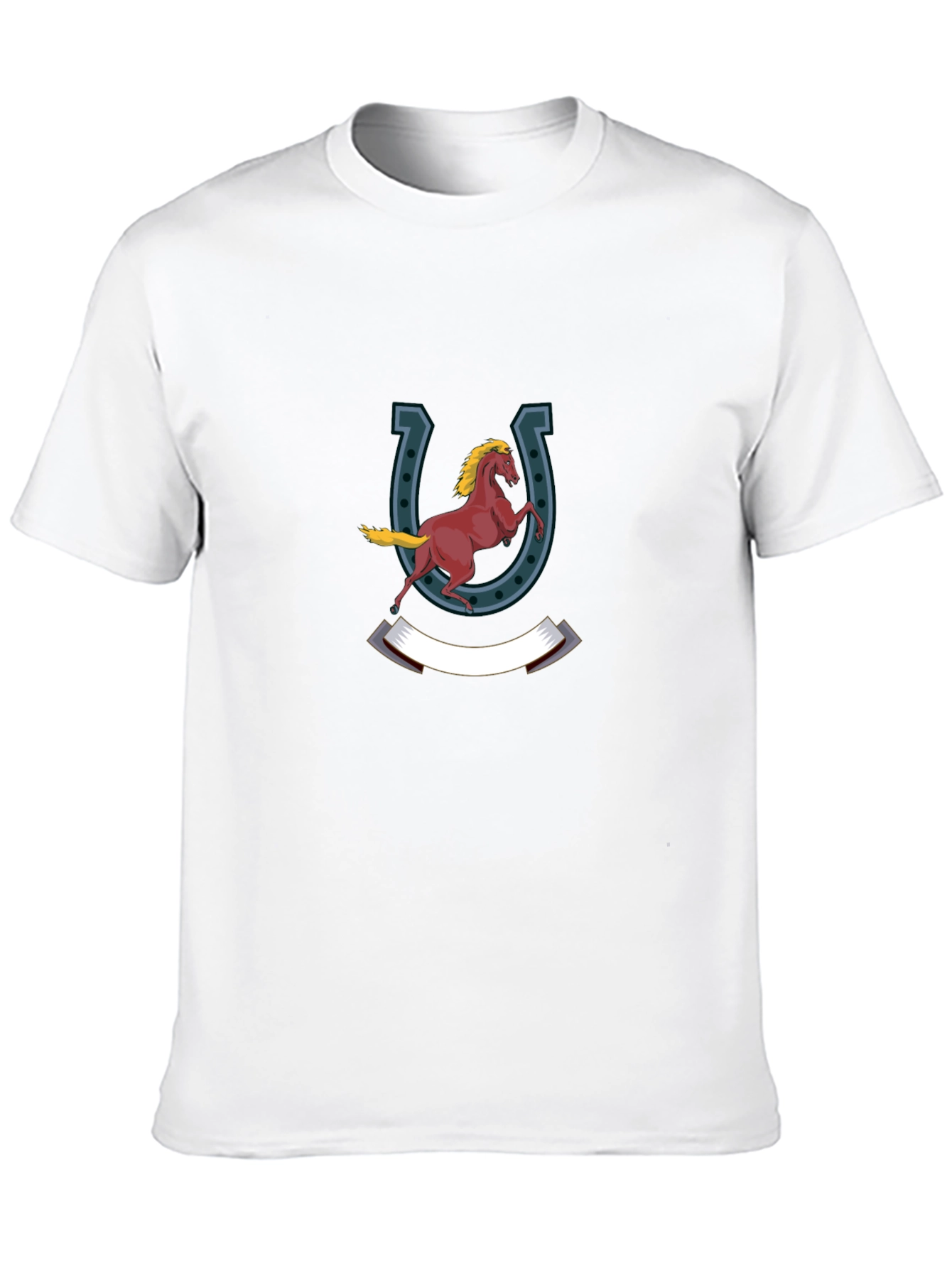 Horse & Horseshoe Graphic Print Tee