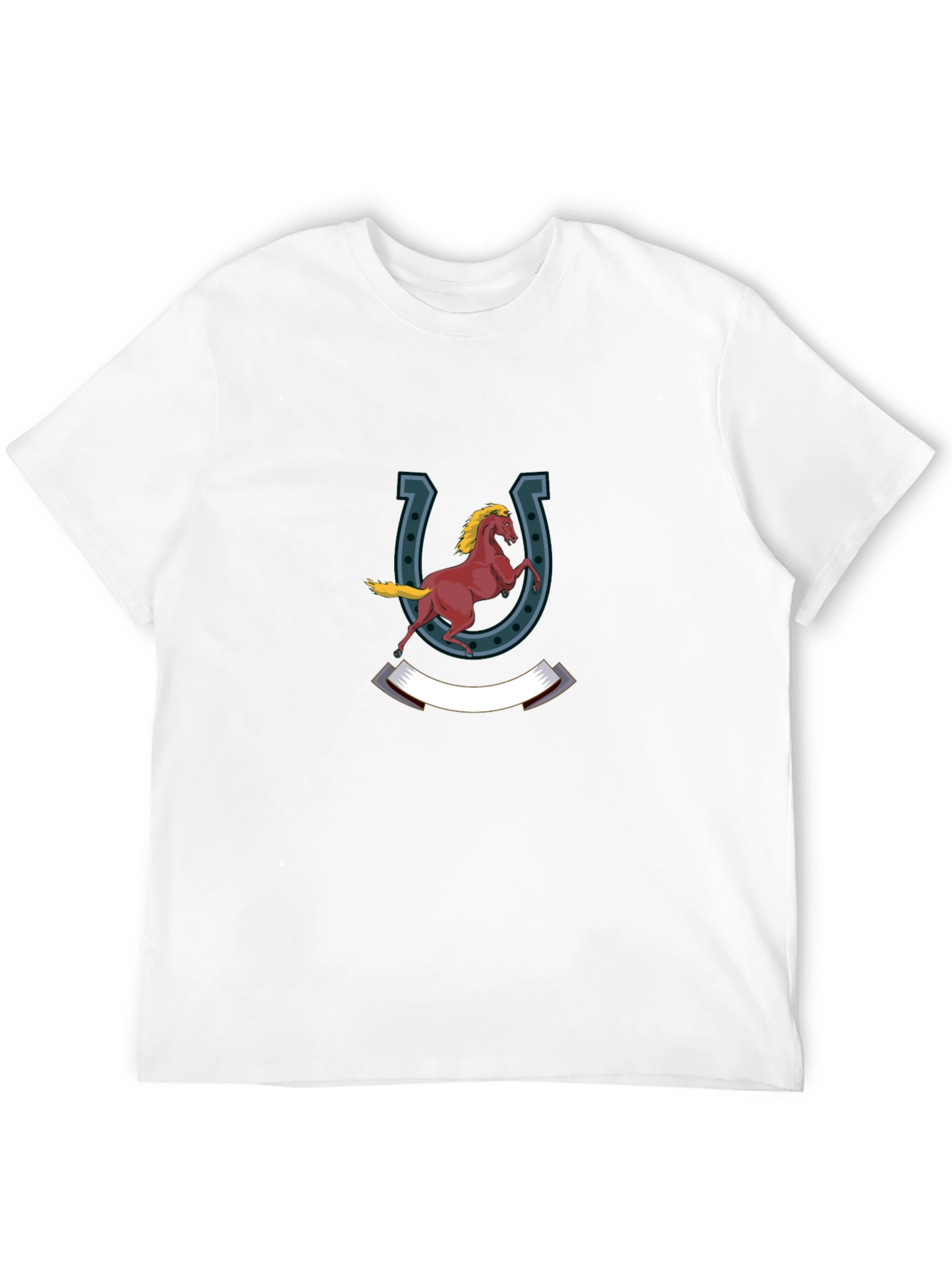 Horse & Horseshoe Graphic Print Tee