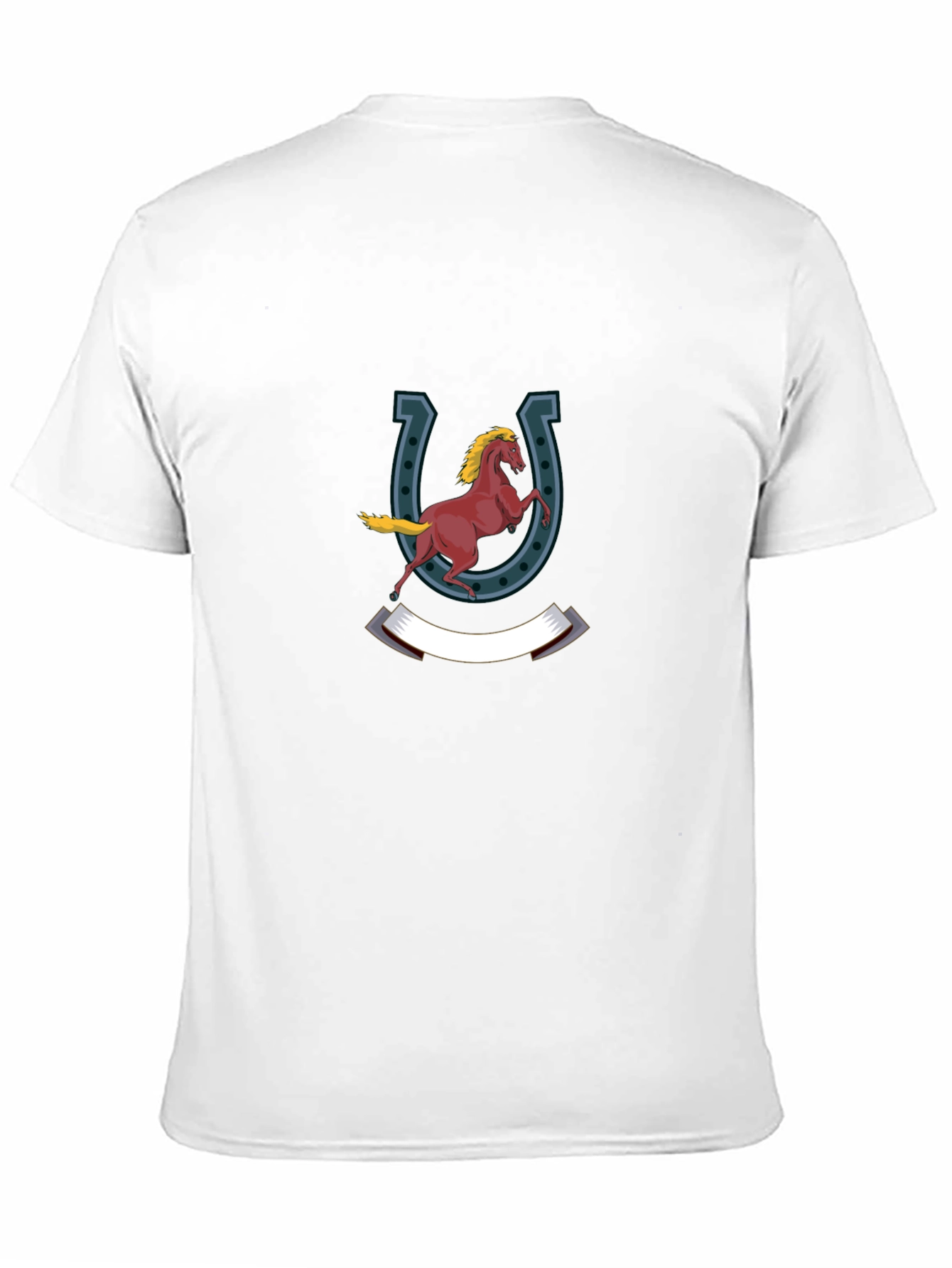 Horse & Horseshoe Graphic Print Tee