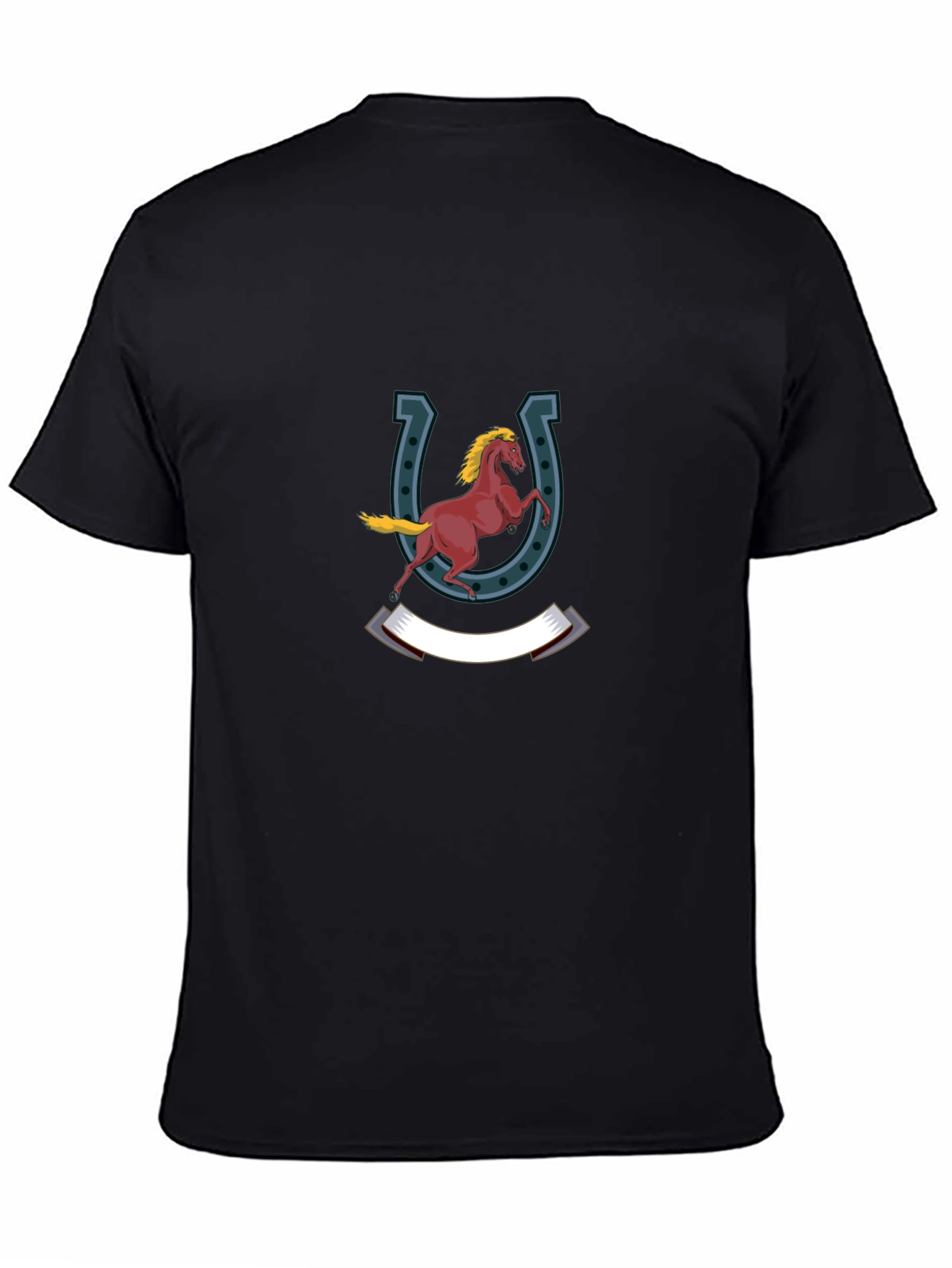 Horse & Horseshoe Graphic Print Tee