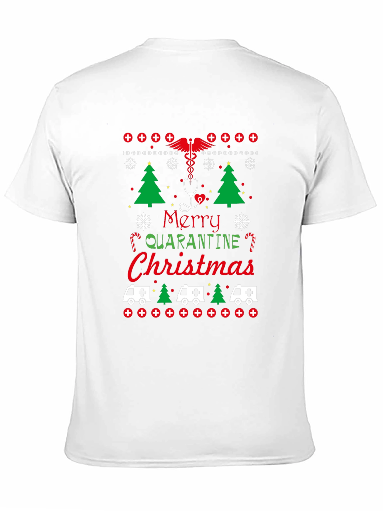 Merry Quarantine Christmas Graphic Tee