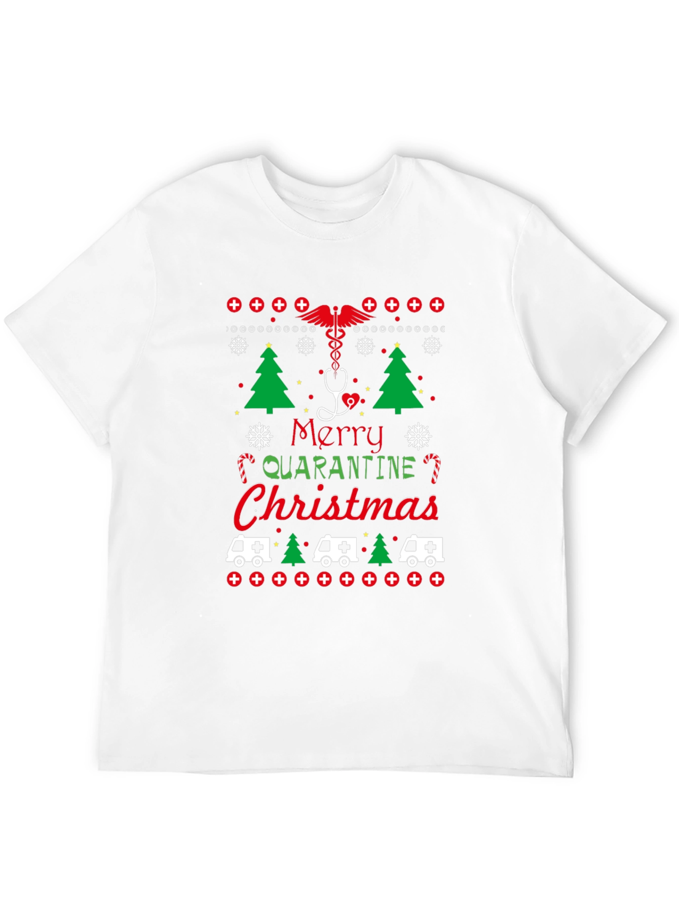 Merry Quarantine Christmas Graphic Tee