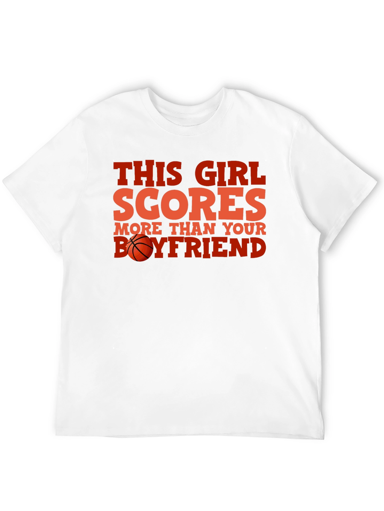 This Girl Scores Basketball Graphic Tee