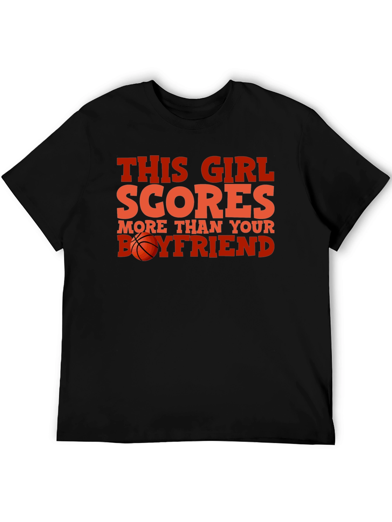This Girl Scores Basketball Graphic Tee