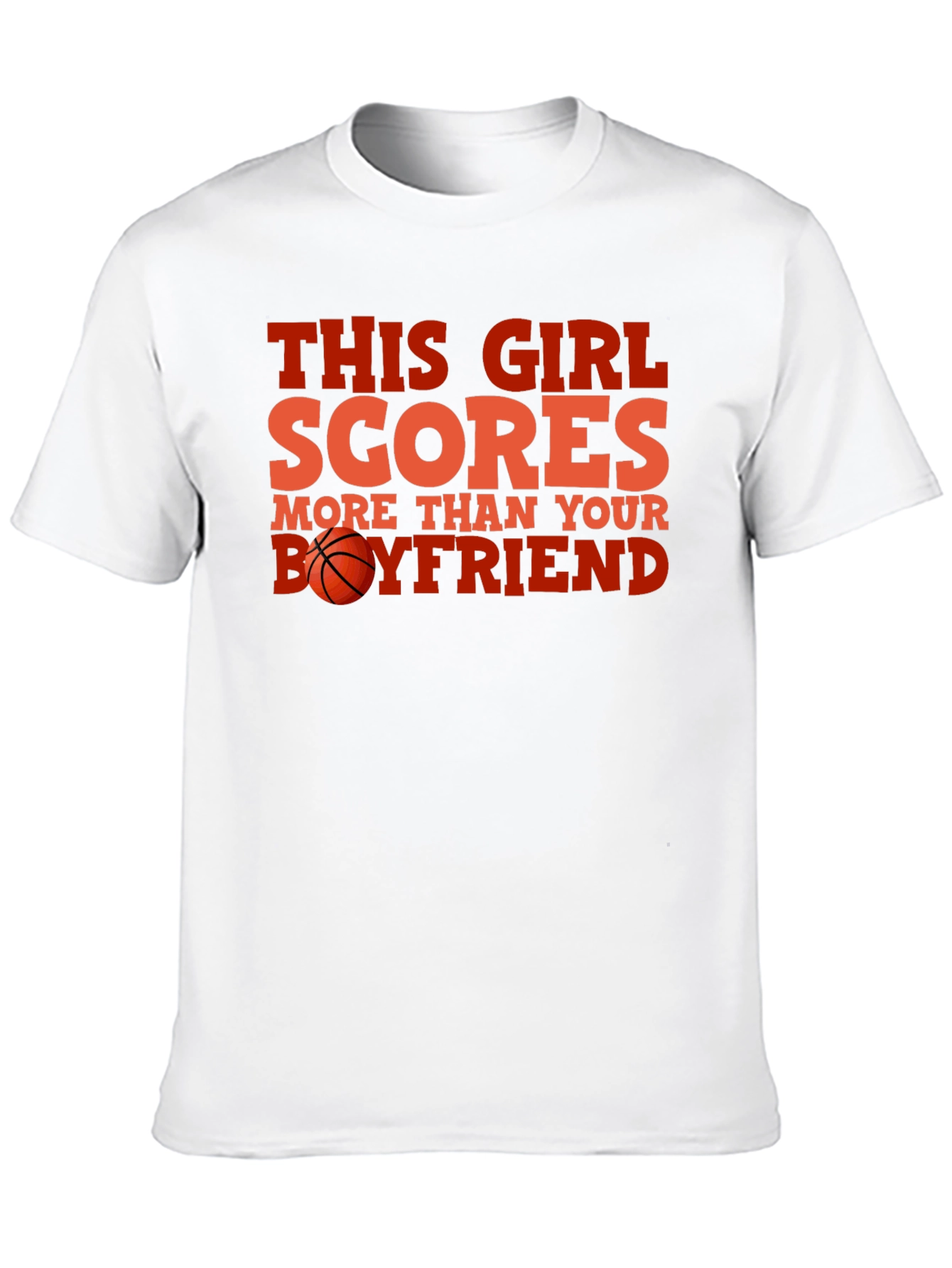 This Girl Scores Basketball Graphic Tee