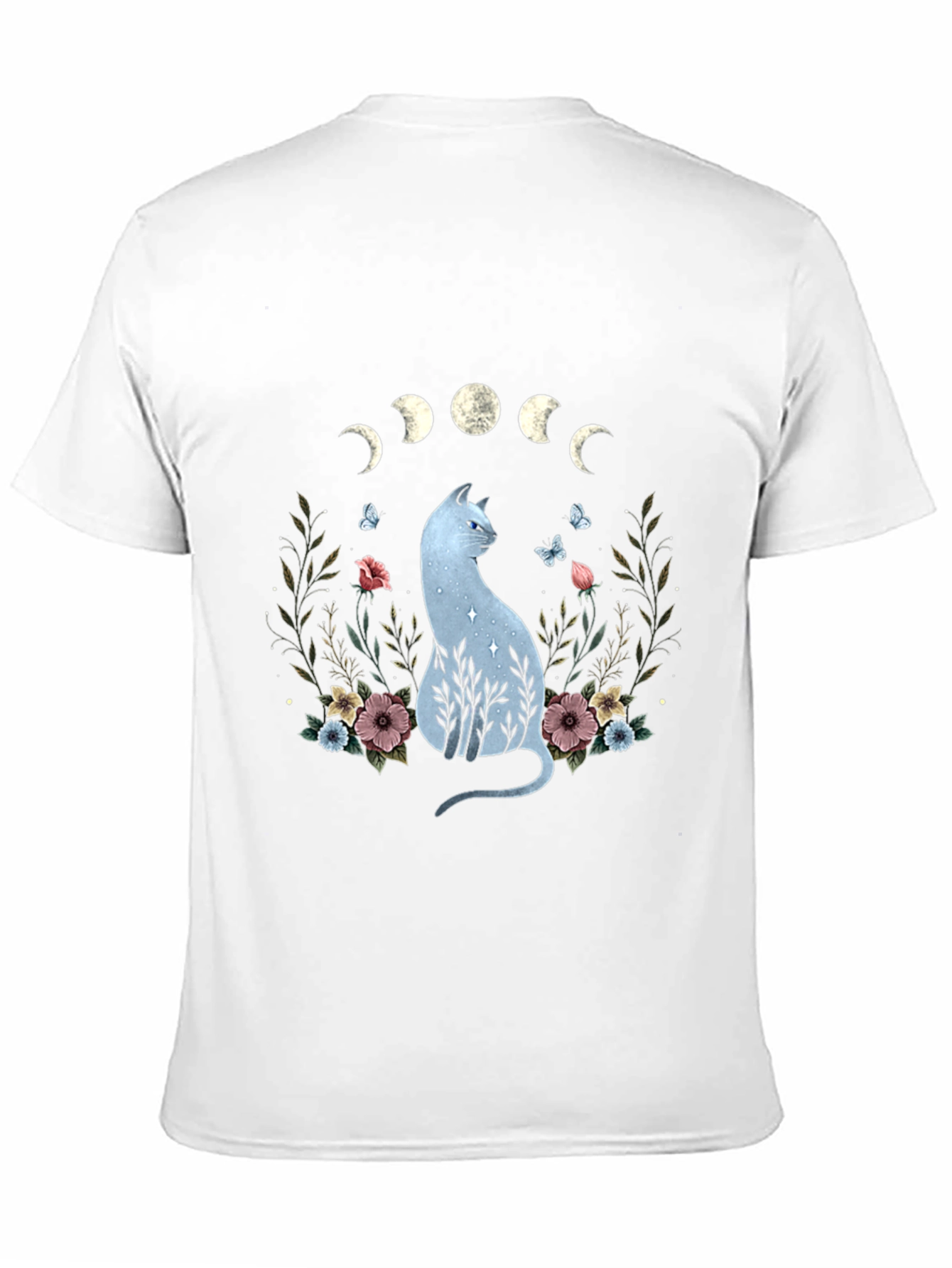 Mystic Cat Moon Phase Graphic Tee