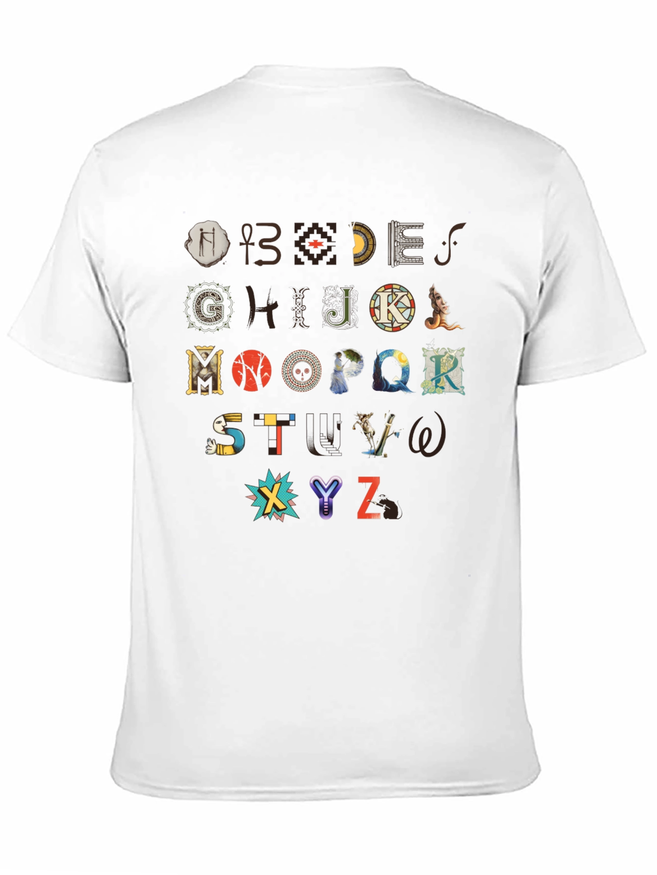 Artistic Alphabet T-Shirt