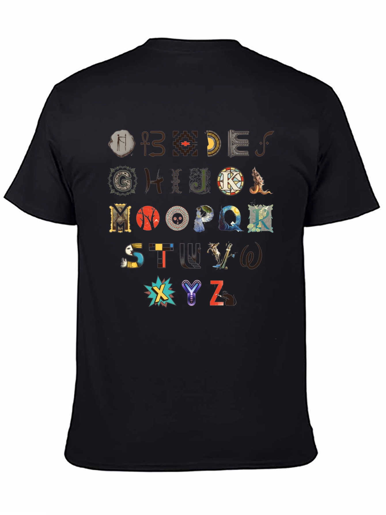Artistic Alphabet T-Shirt