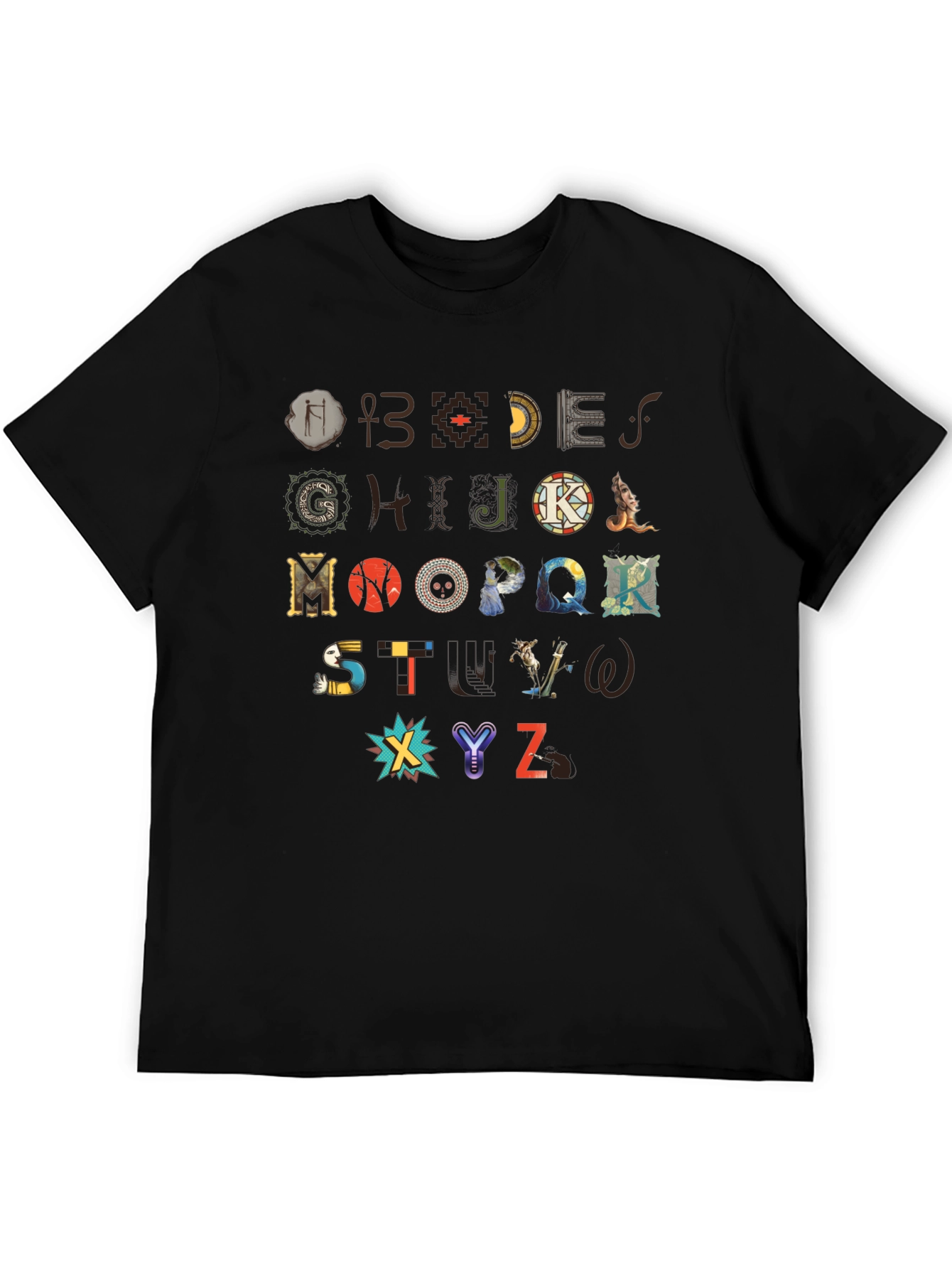 Artistic Alphabet T-Shirt