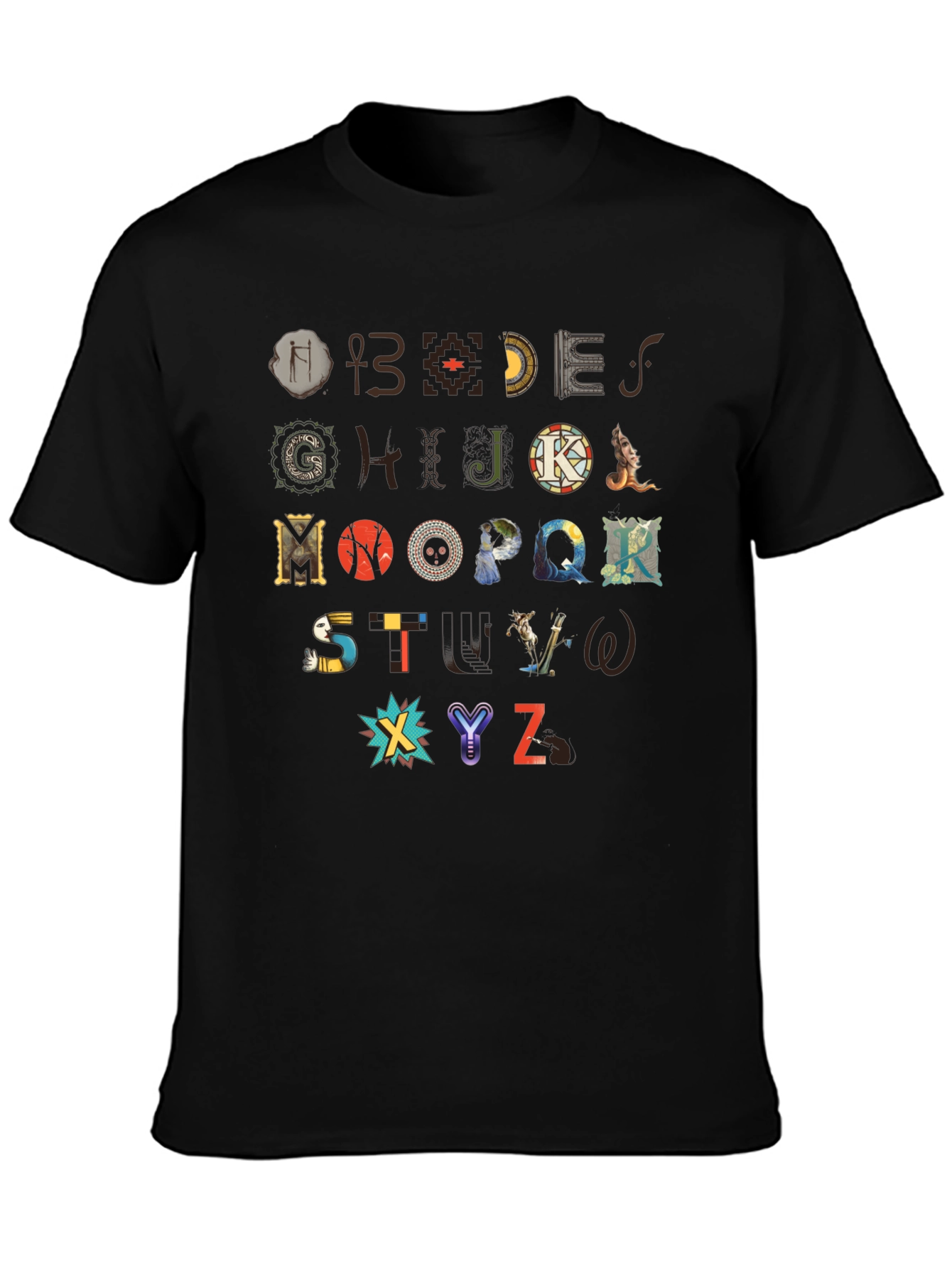Artistic Alphabet T-Shirt