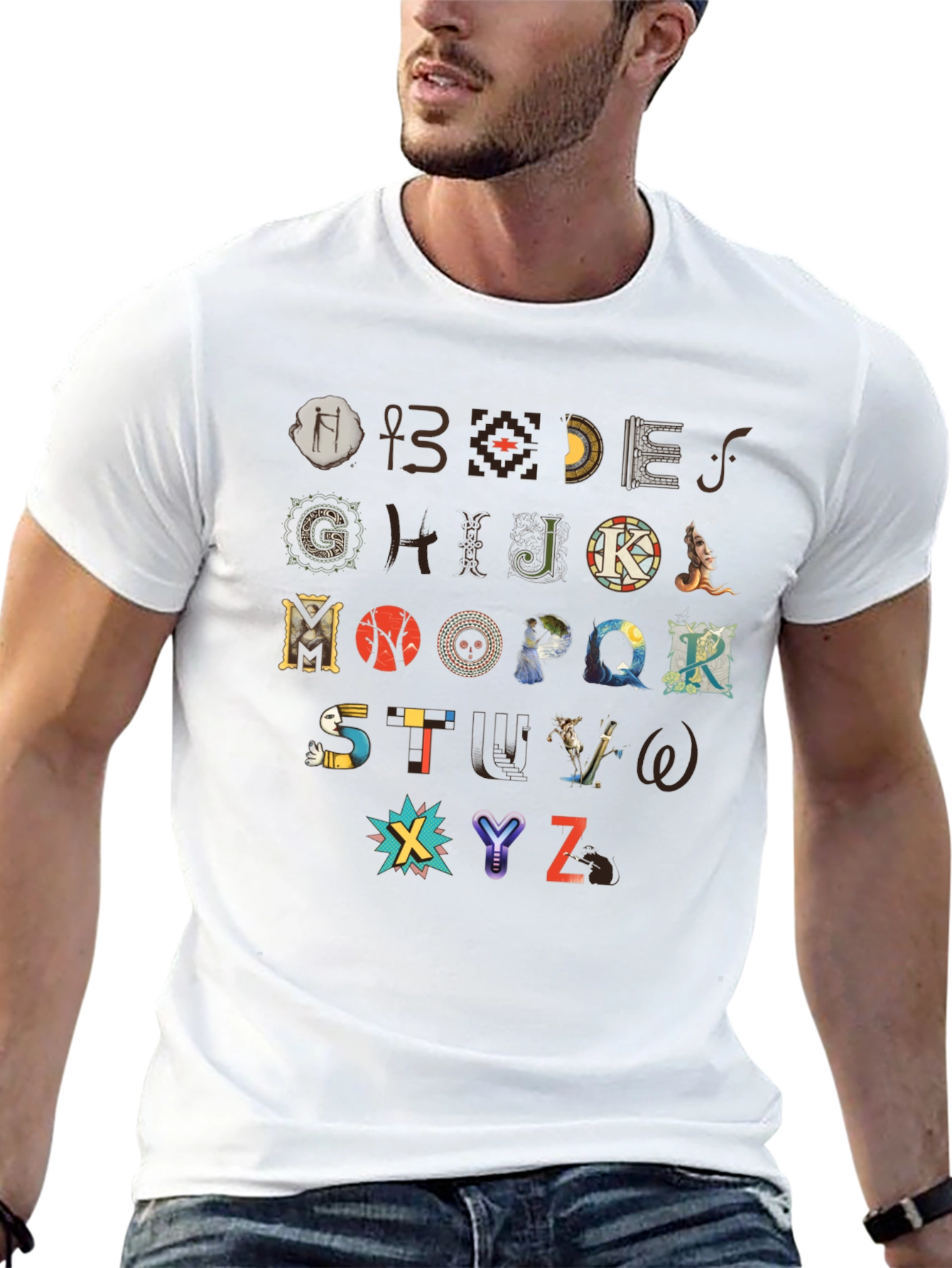 Artistic Alphabet T-Shirt