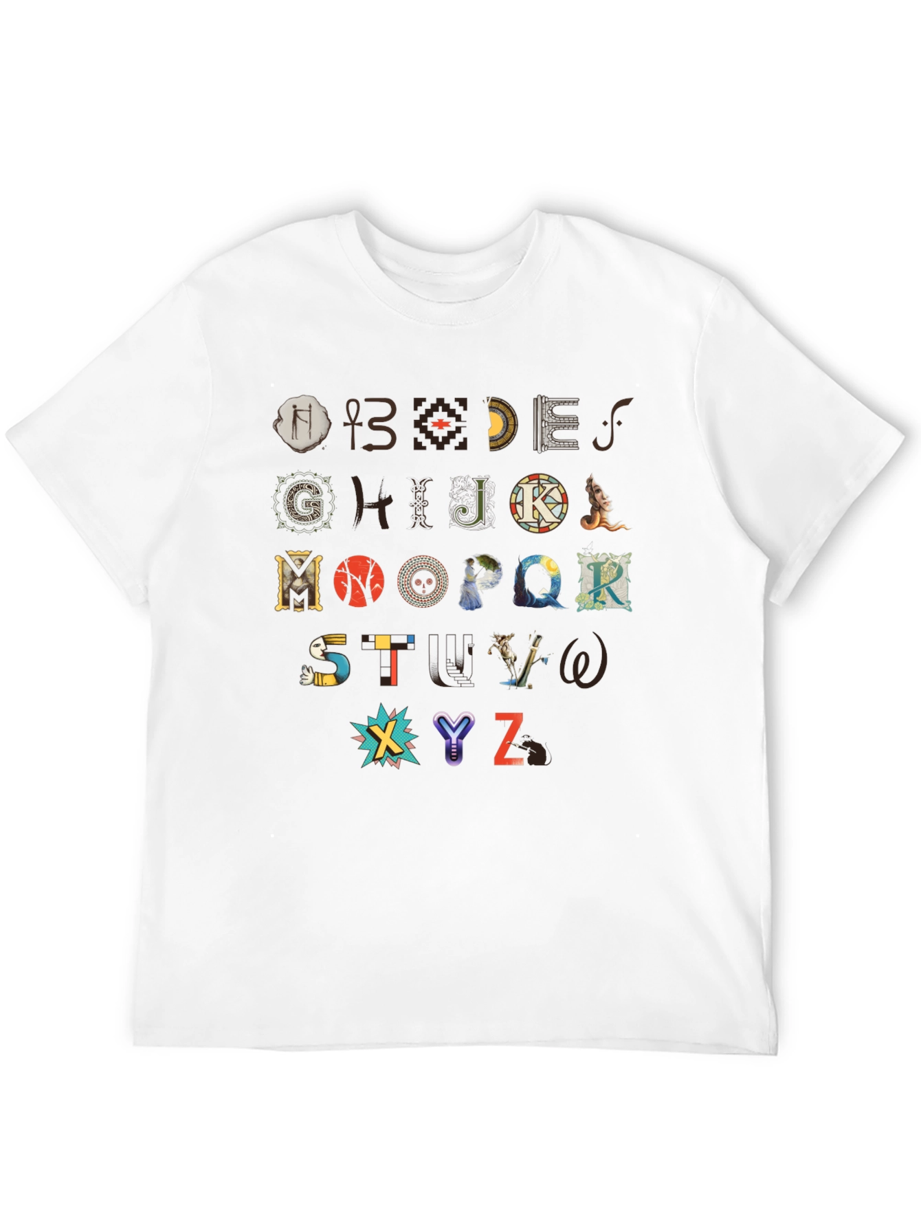 Artistic Alphabet T-Shirt