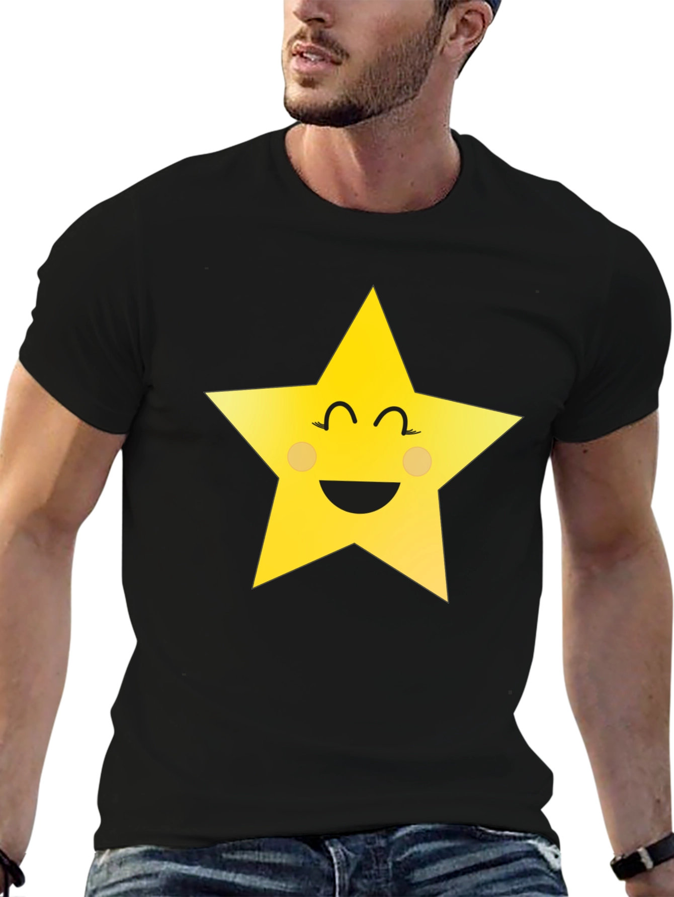 Smiling Star Graphic T-Shirt