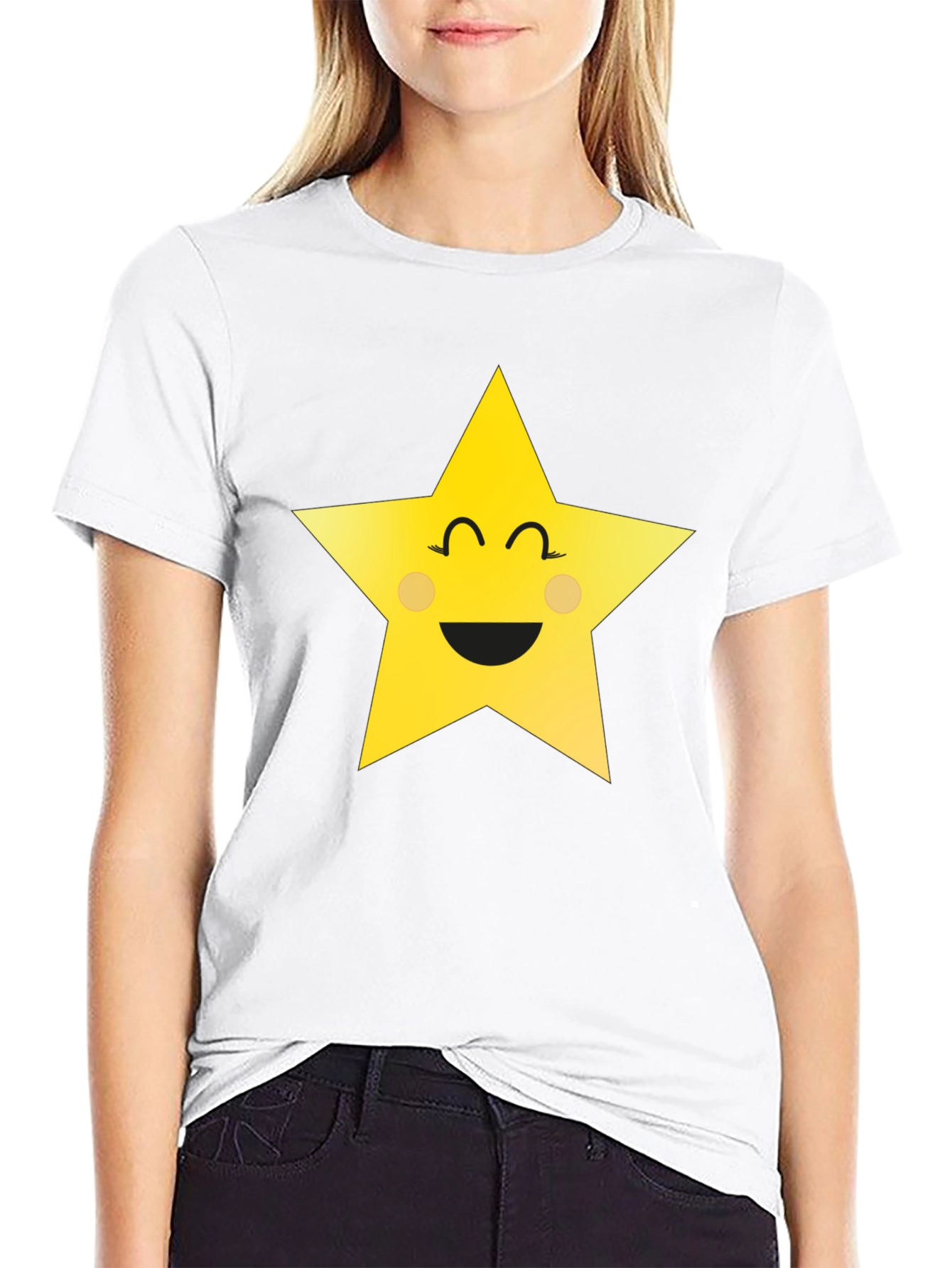 Smiling Star Graphic T-Shirt