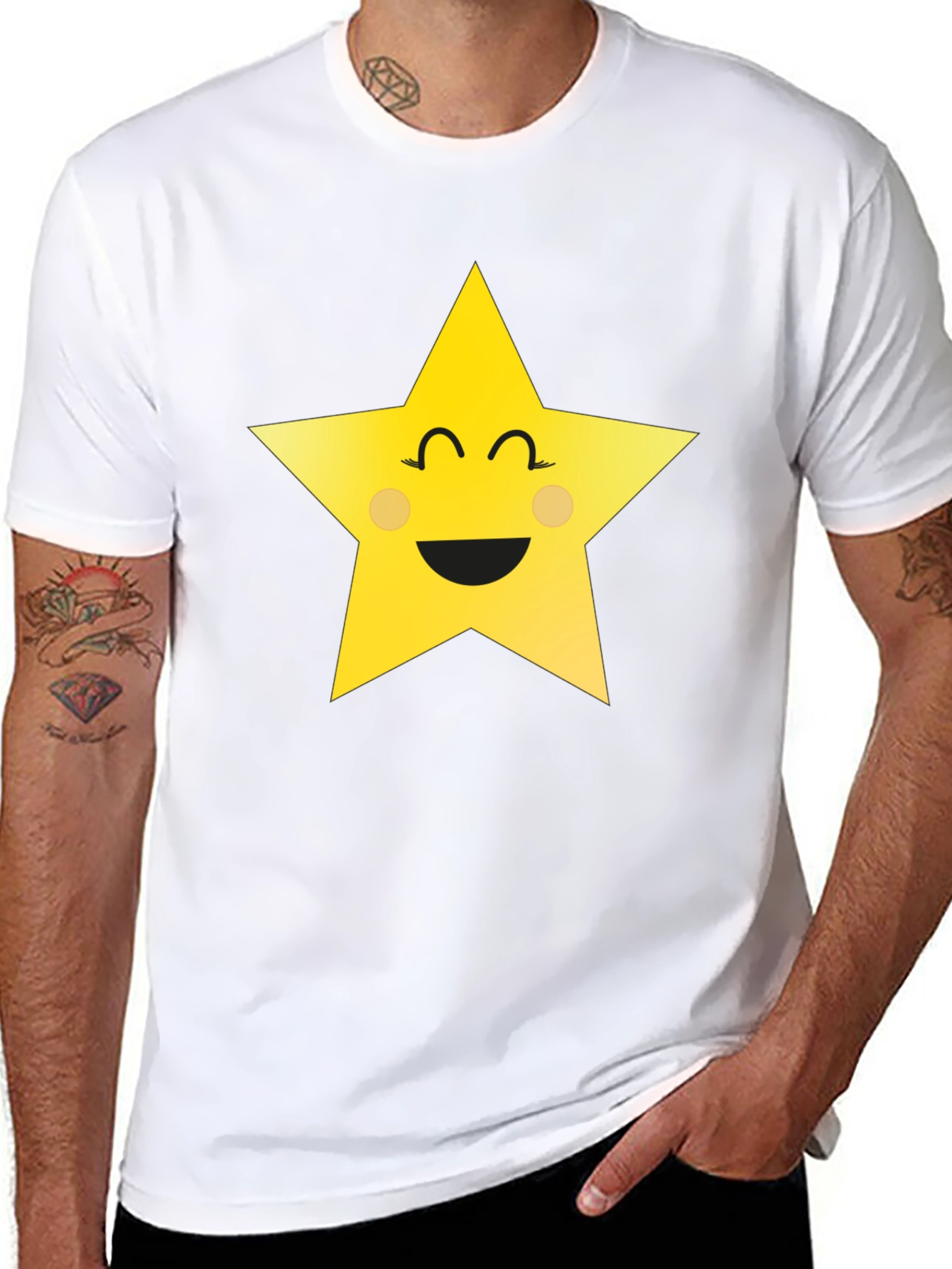 Smiling Star Graphic T-Shirt