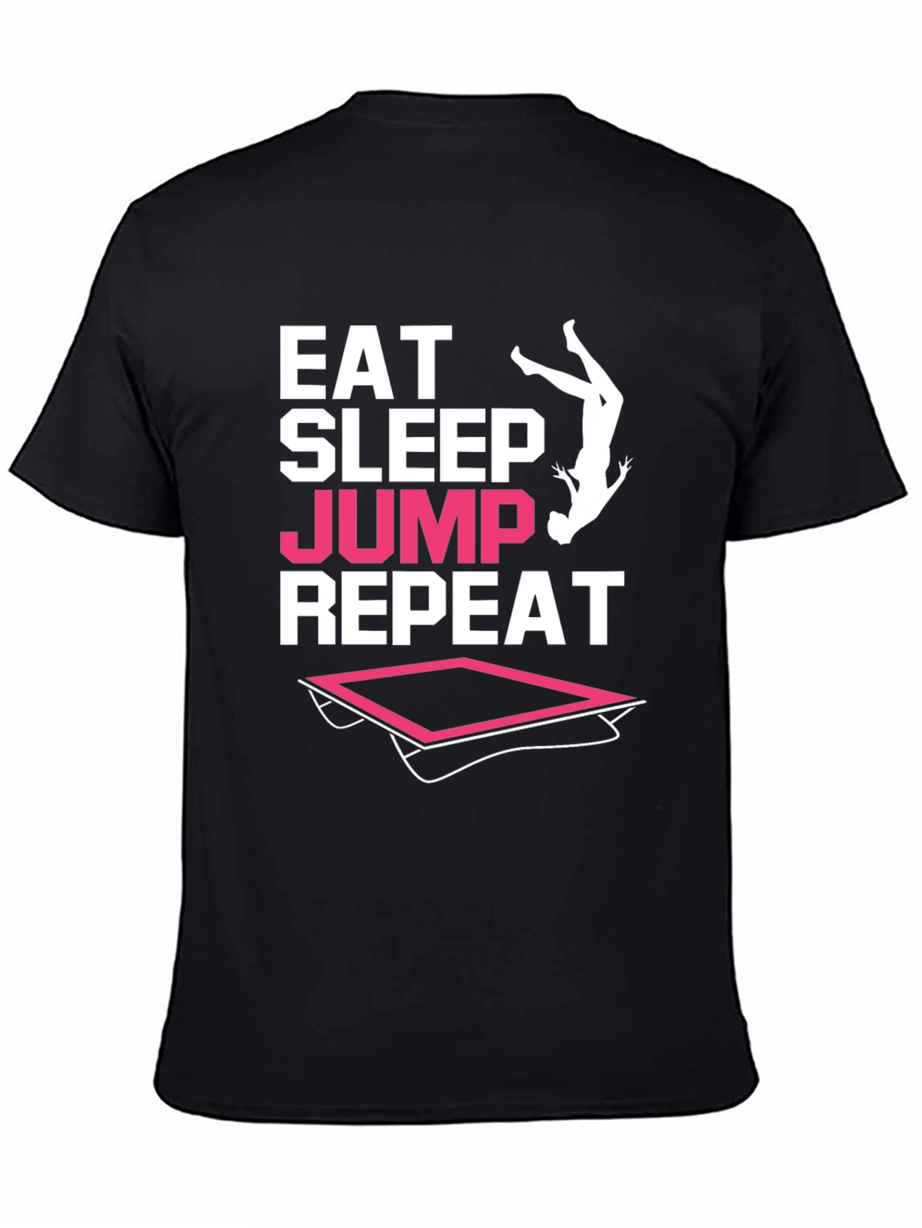 Eat Sleep Jump Repeat Black T-Shirt