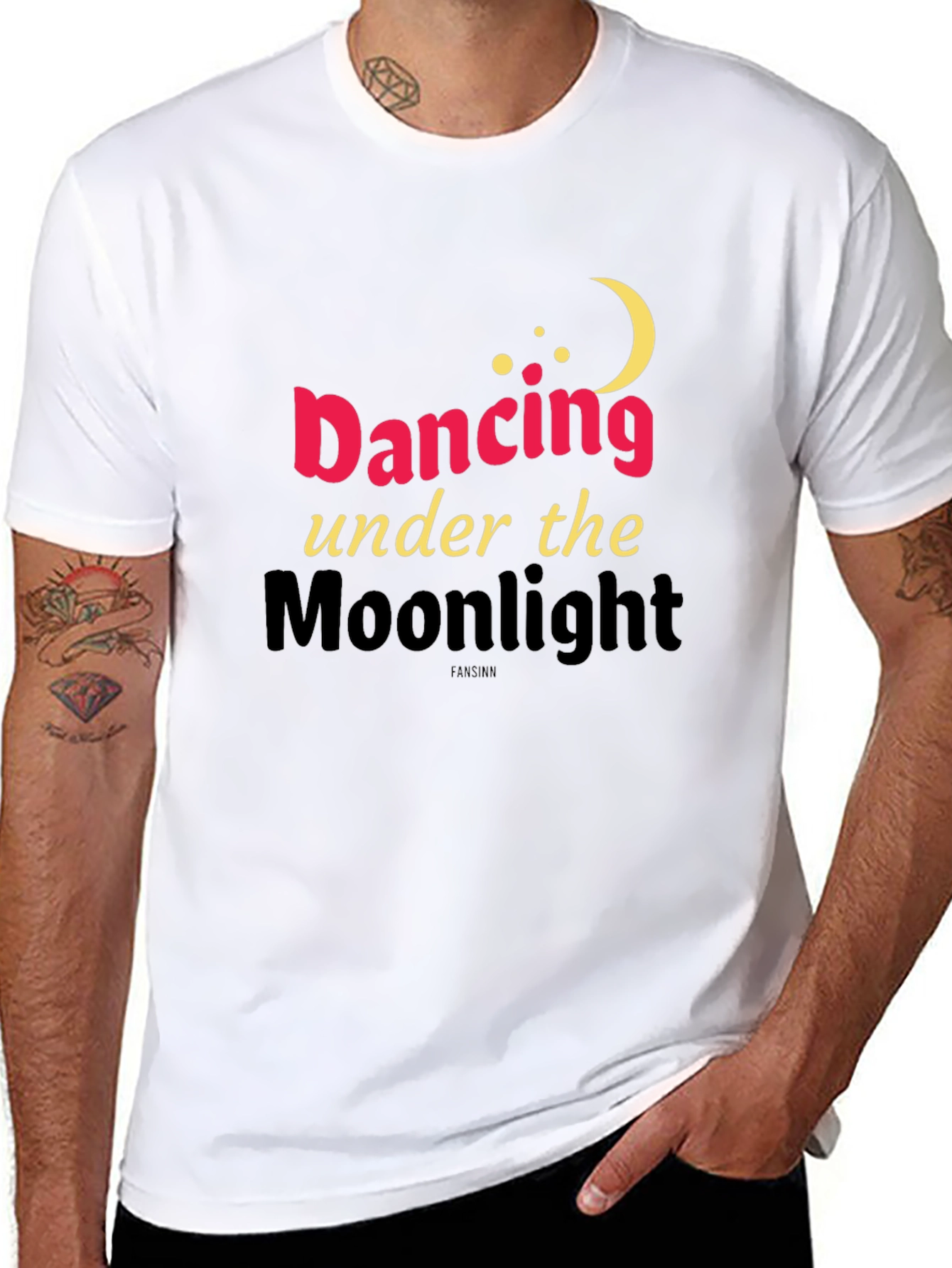 Dancing Under the Moonlight Black T-Shirt