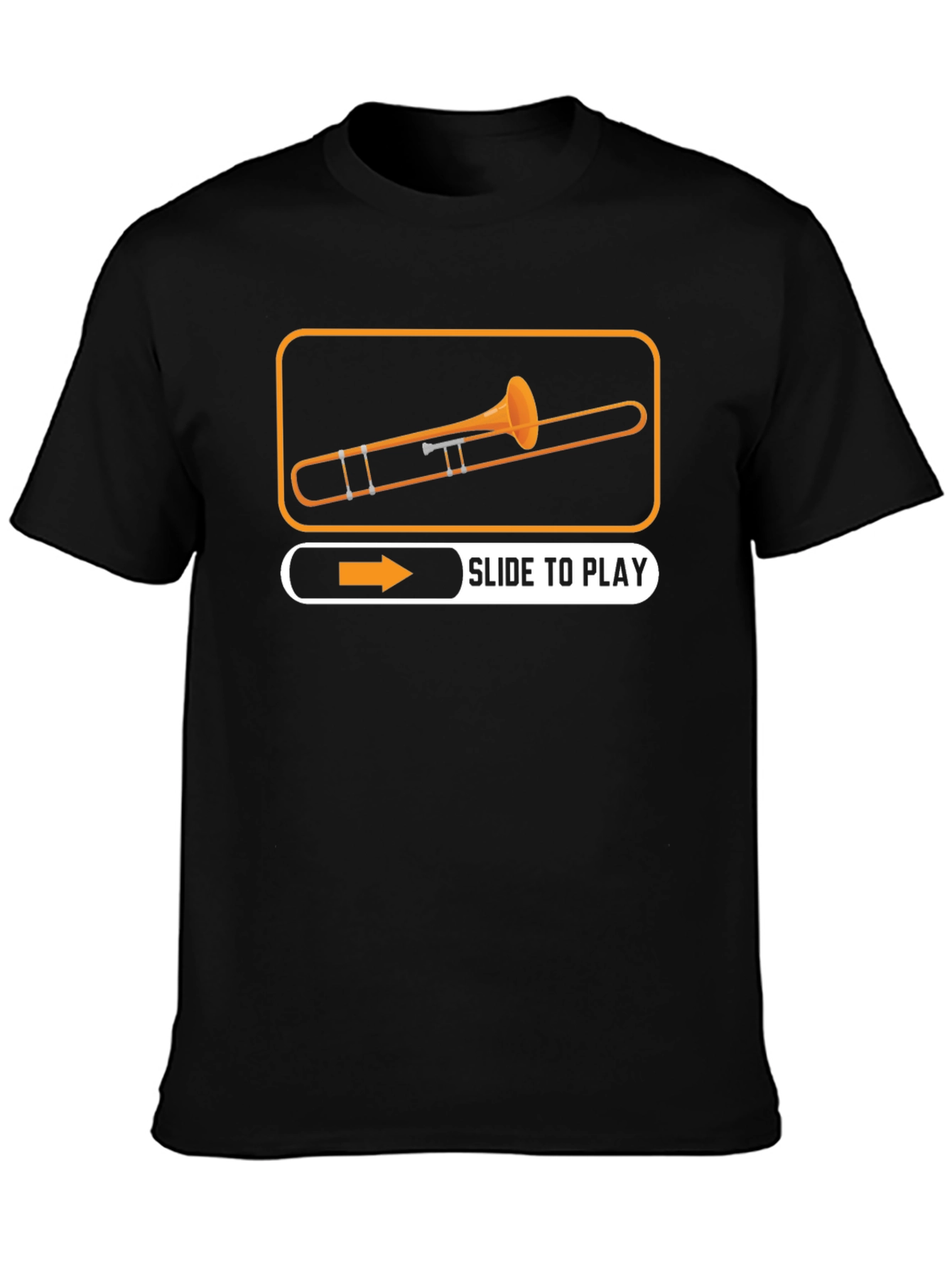 Slide to Play Trombone Graphic Tee - Black