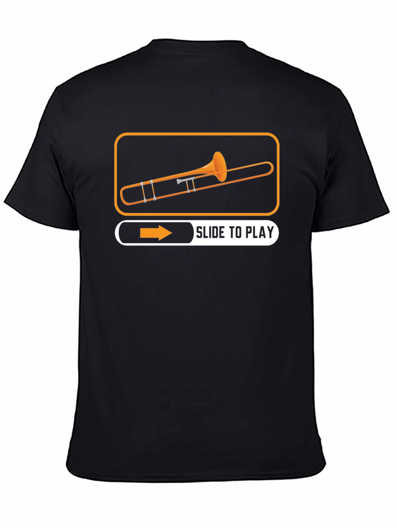Slide to Play Trombone Graphic Tee - Black