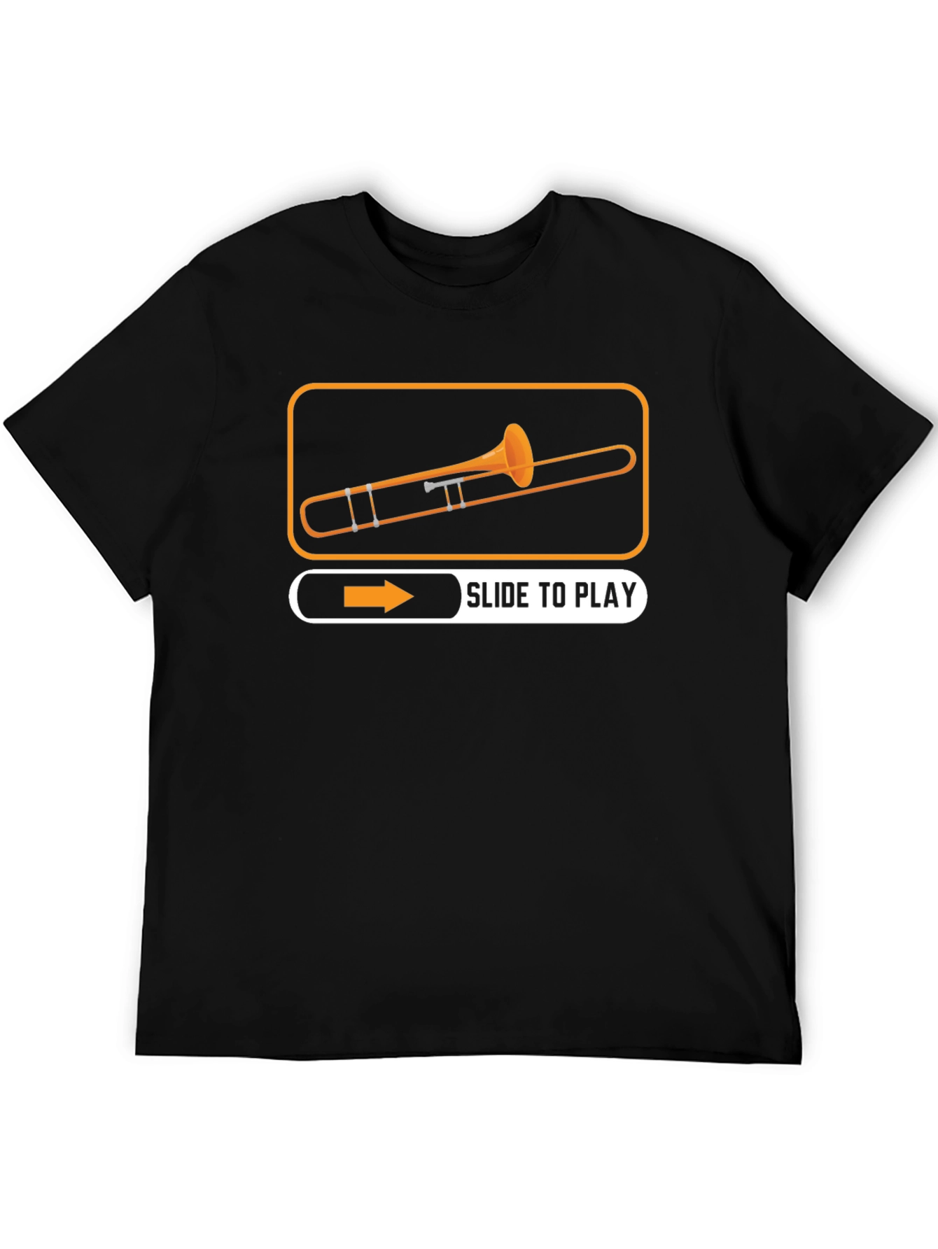 Slide to Play Trombone Graphic Tee - Black