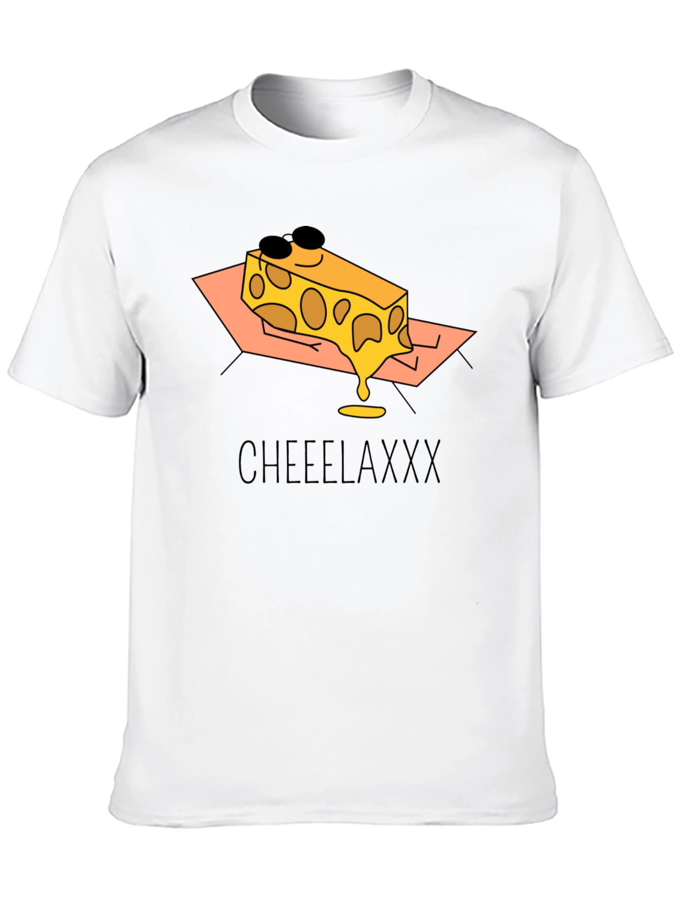 Cheeelaxxx Graphic T-Shirt - Cool Cheese Design