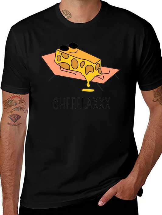 Cheeelaxxx Graphic T-Shirt - Cool Cheese Design