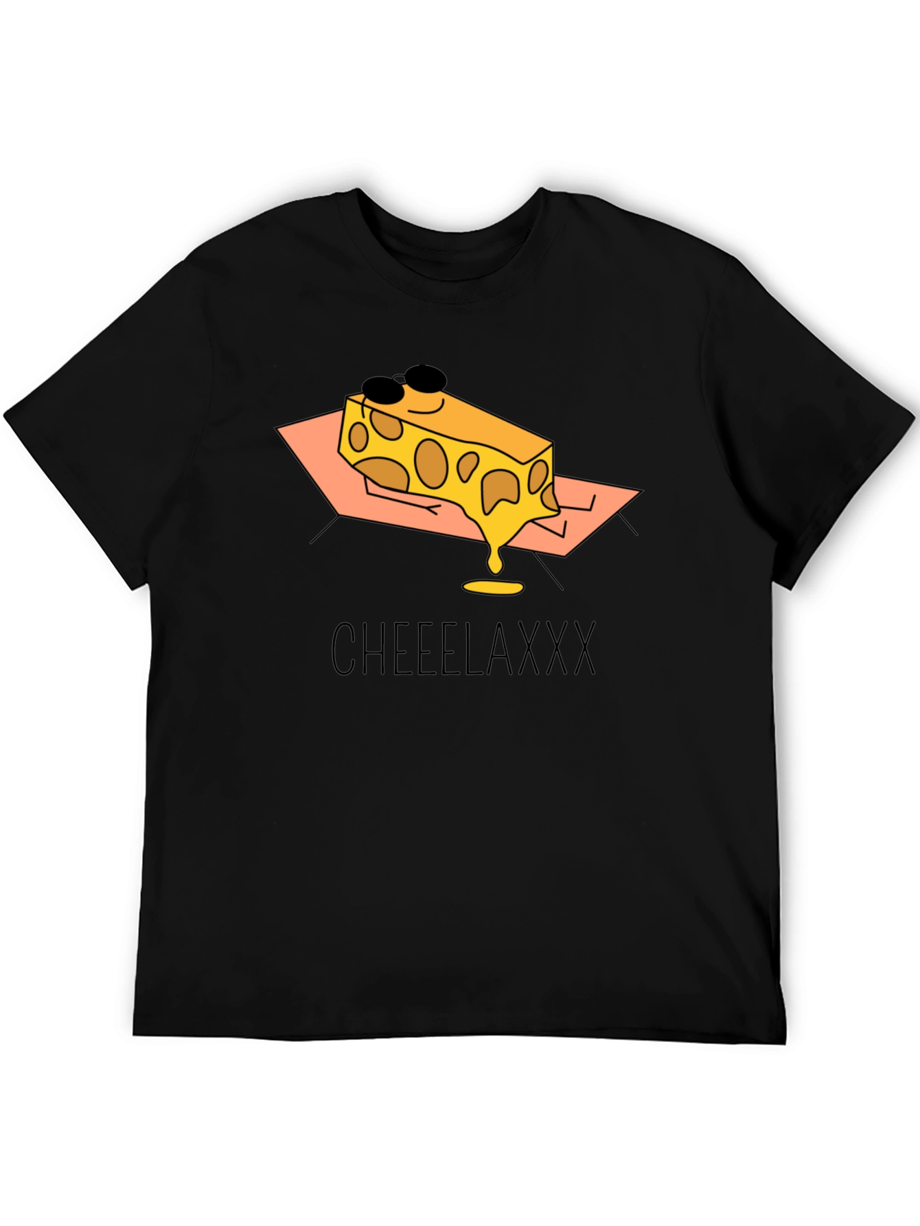 Cheeelaxxx Graphic T-Shirt - Cool Cheese Design