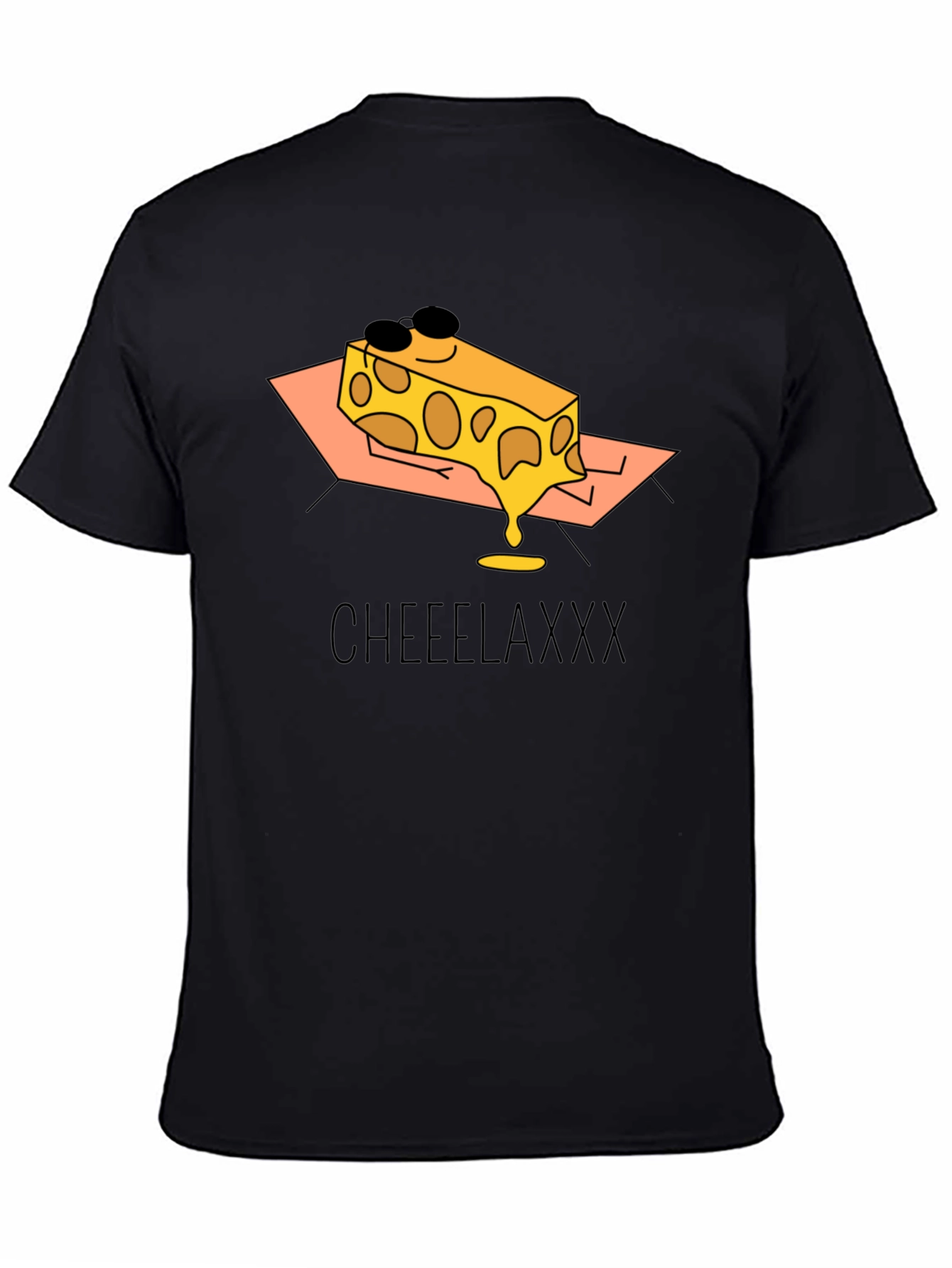 Cheeelaxxx Graphic T-Shirt - Cool Cheese Design