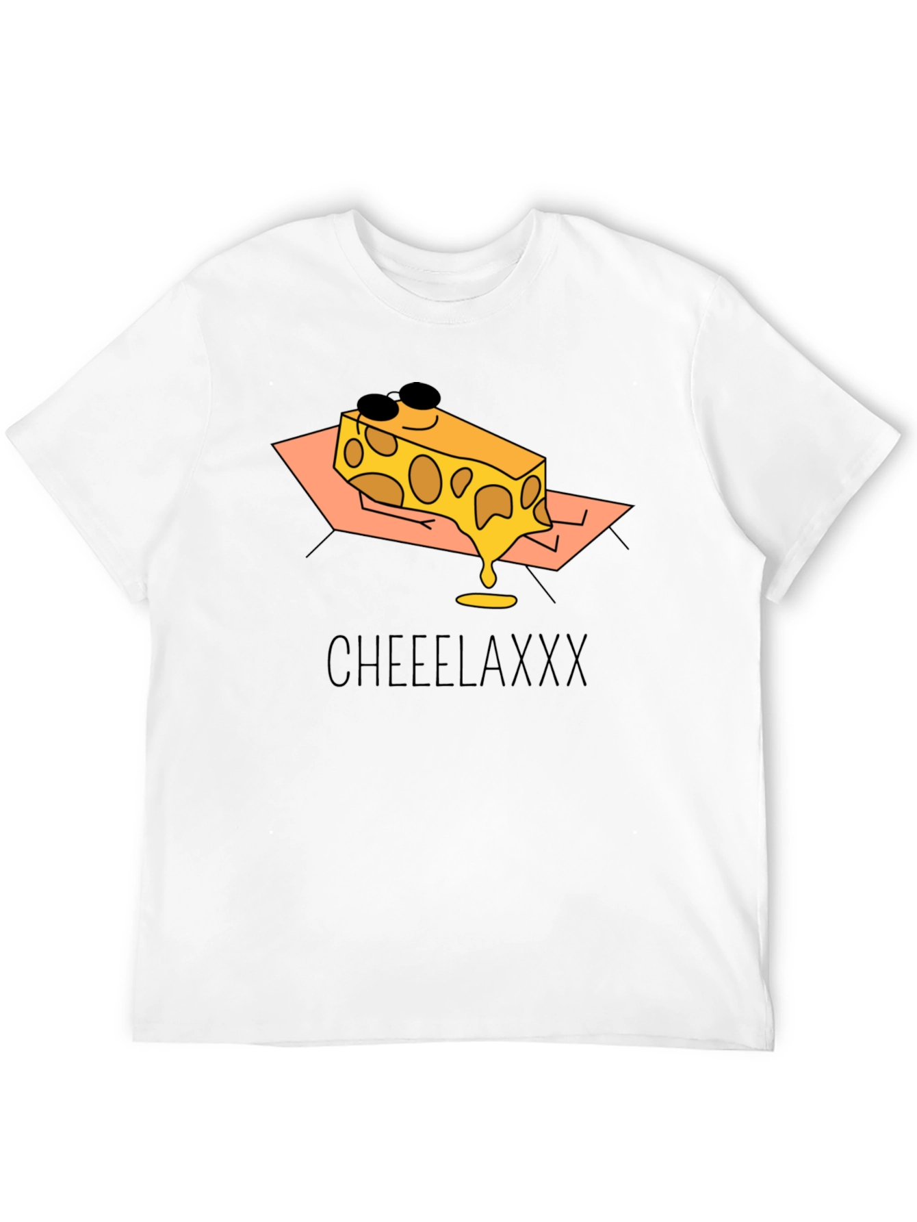 Cheeelaxxx Graphic T-Shirt - Cool Cheese Design