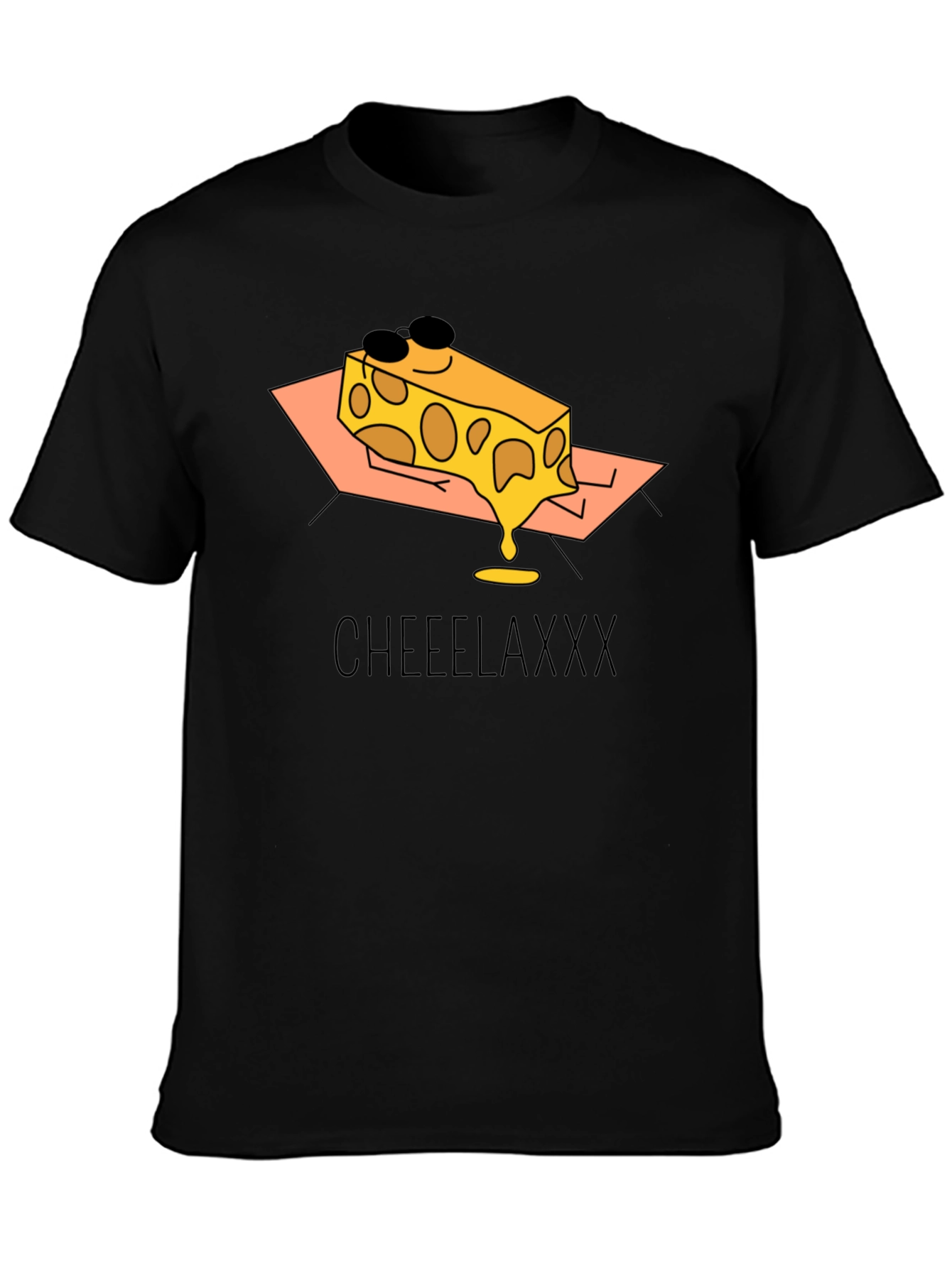 Cheeelaxxx Graphic T-Shirt - Cool Cheese Design