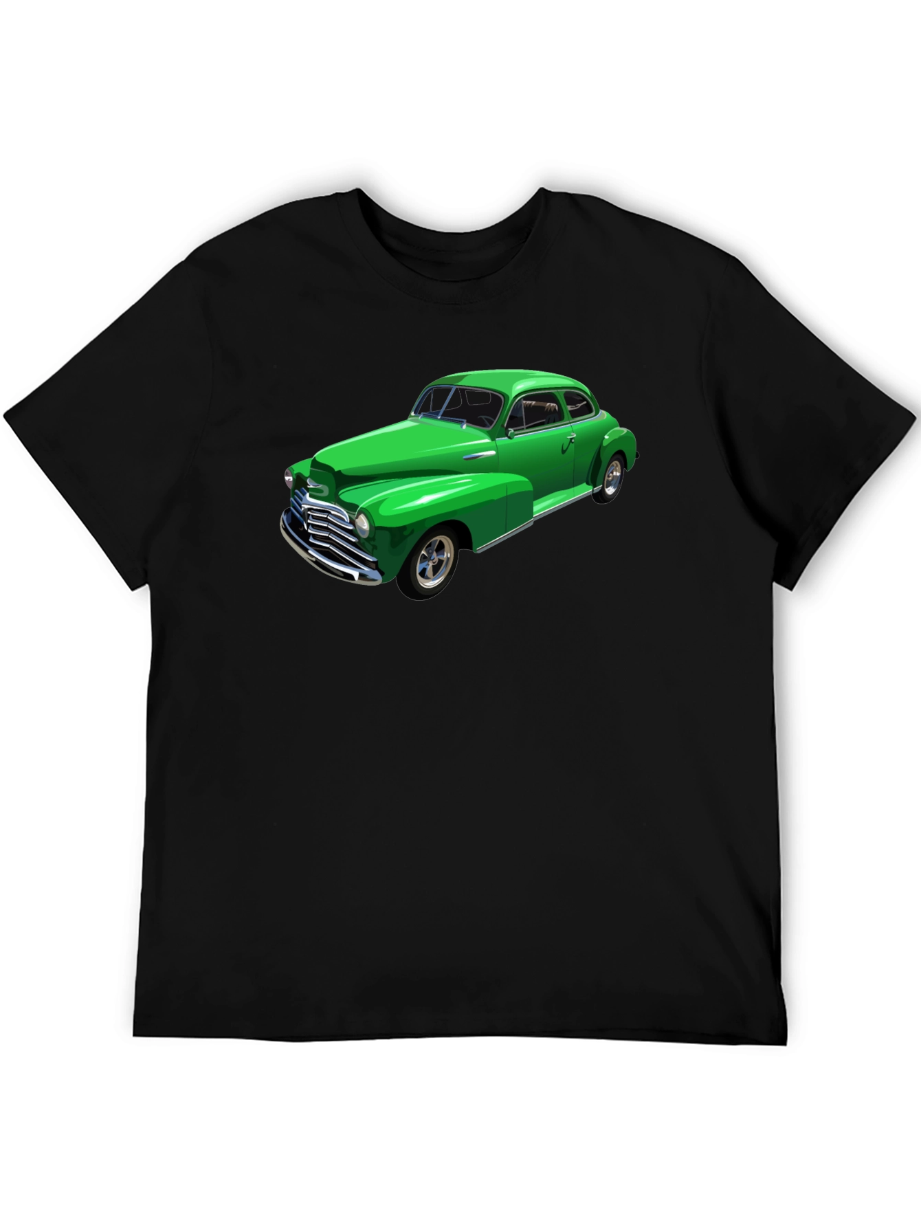 Classic Green Car Graphic T-Shirt