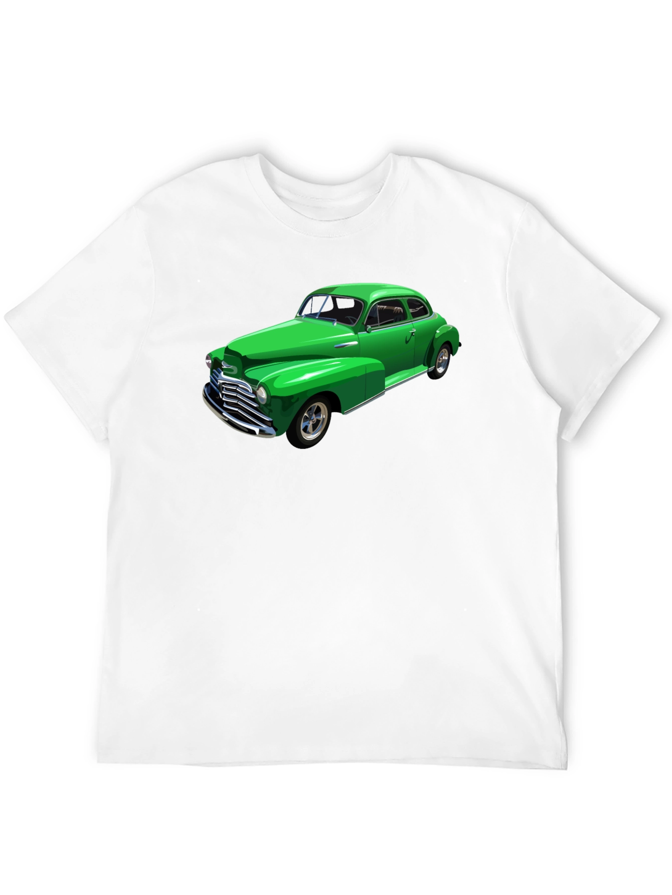 Classic Green Car Graphic T-Shirt